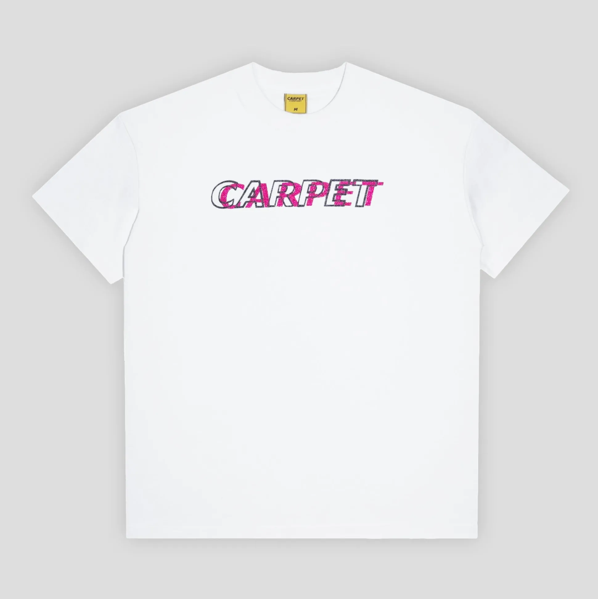 Carpet Company Misprint Tee - White / Metallic Pink