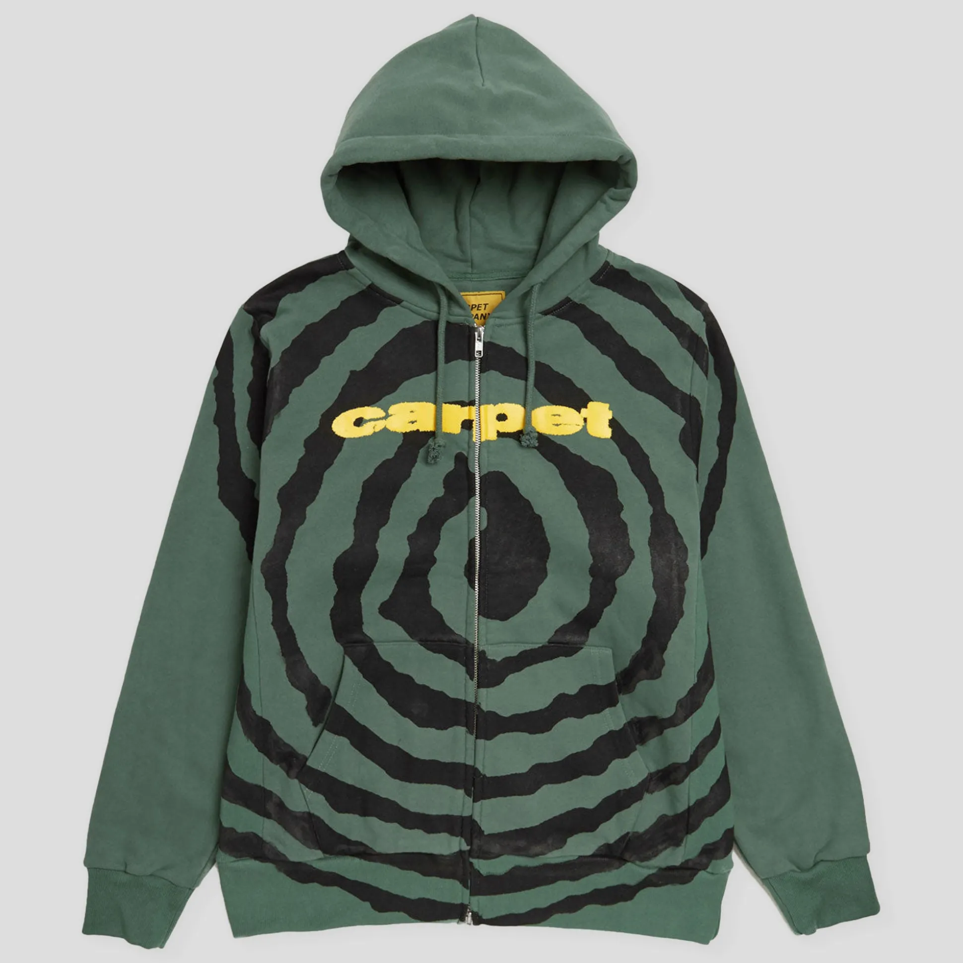 Carpet Company Spiral Zip-up Hoodie - Forest Green
