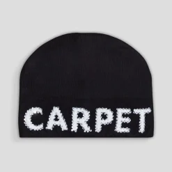 Carpet Rhinestone Beanie - Black