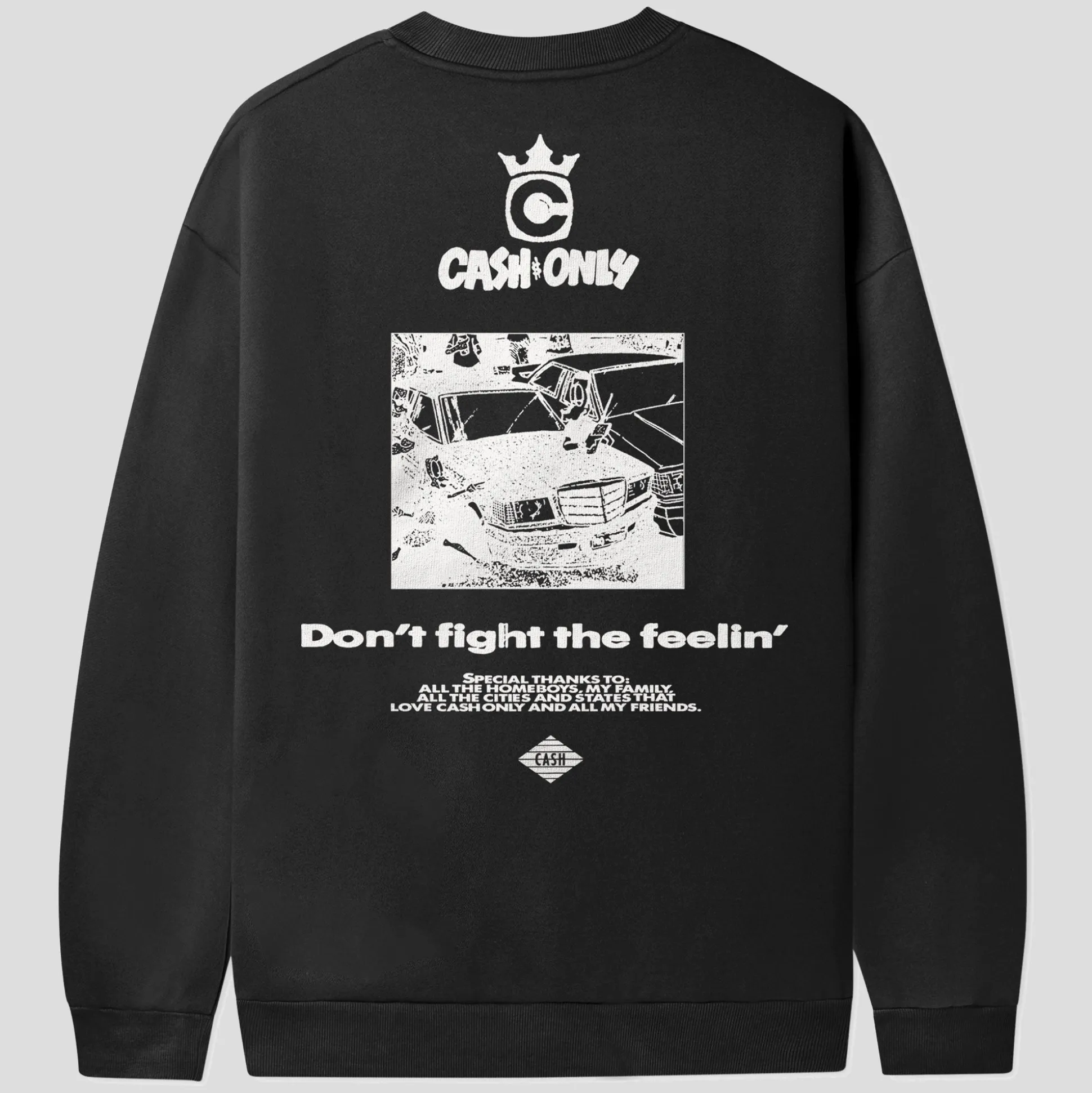 Cash Only Boulevard Crewneck - Black