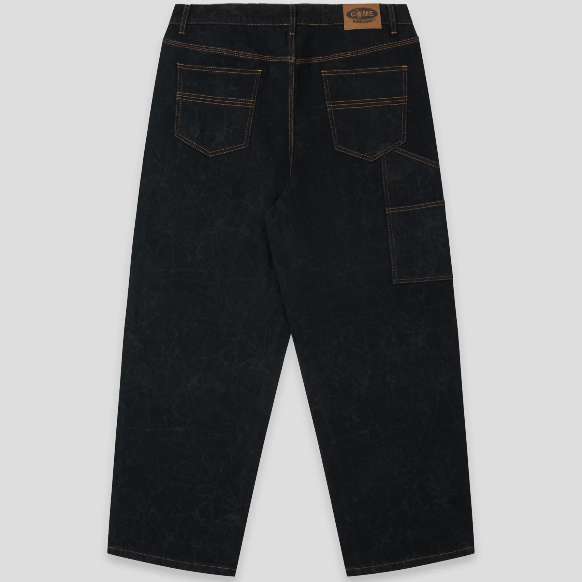 Come Sundown Toil Denim Jean Pants - Black