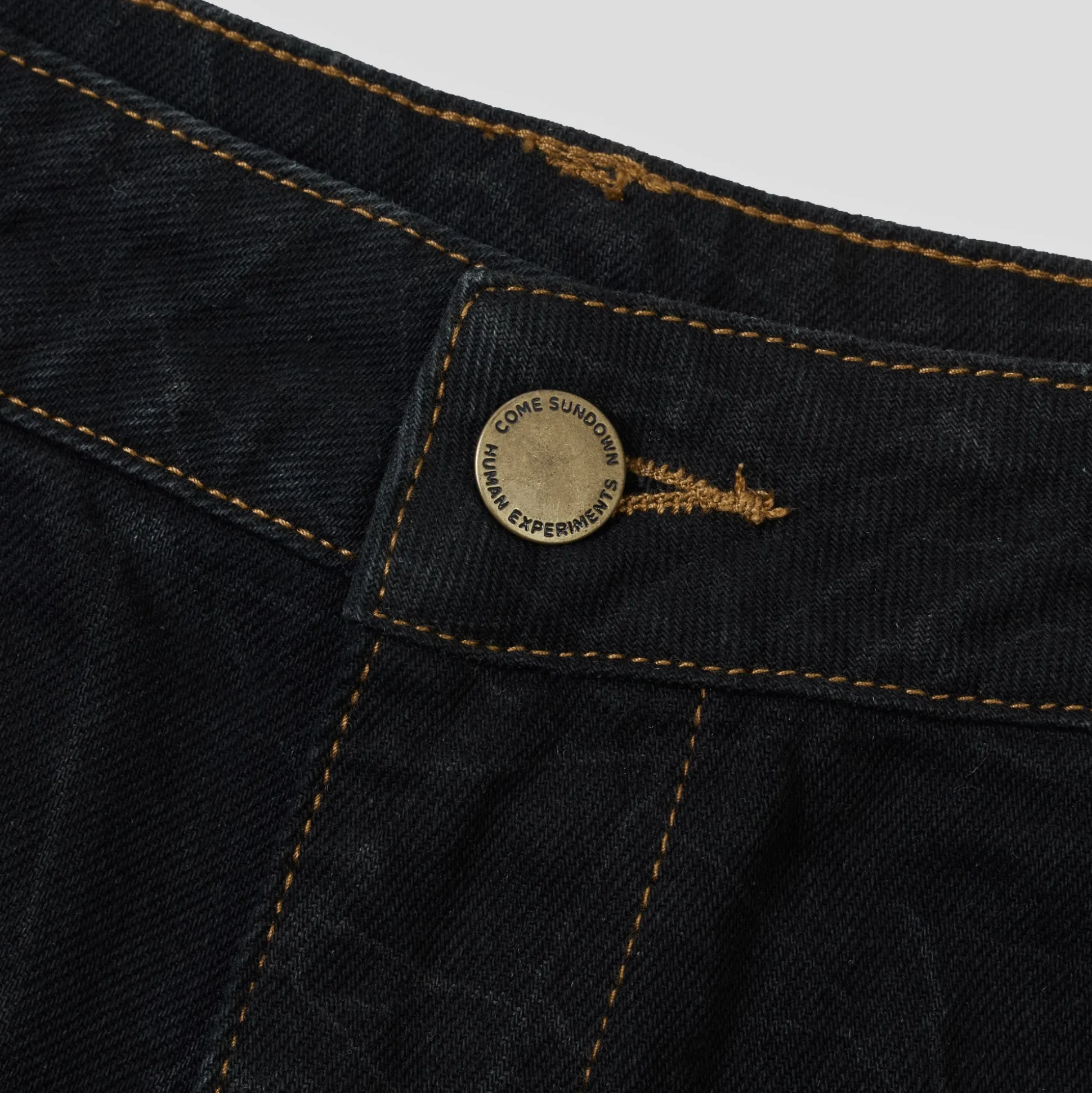 Come Sundown Toil Denim Jean Pants - Black