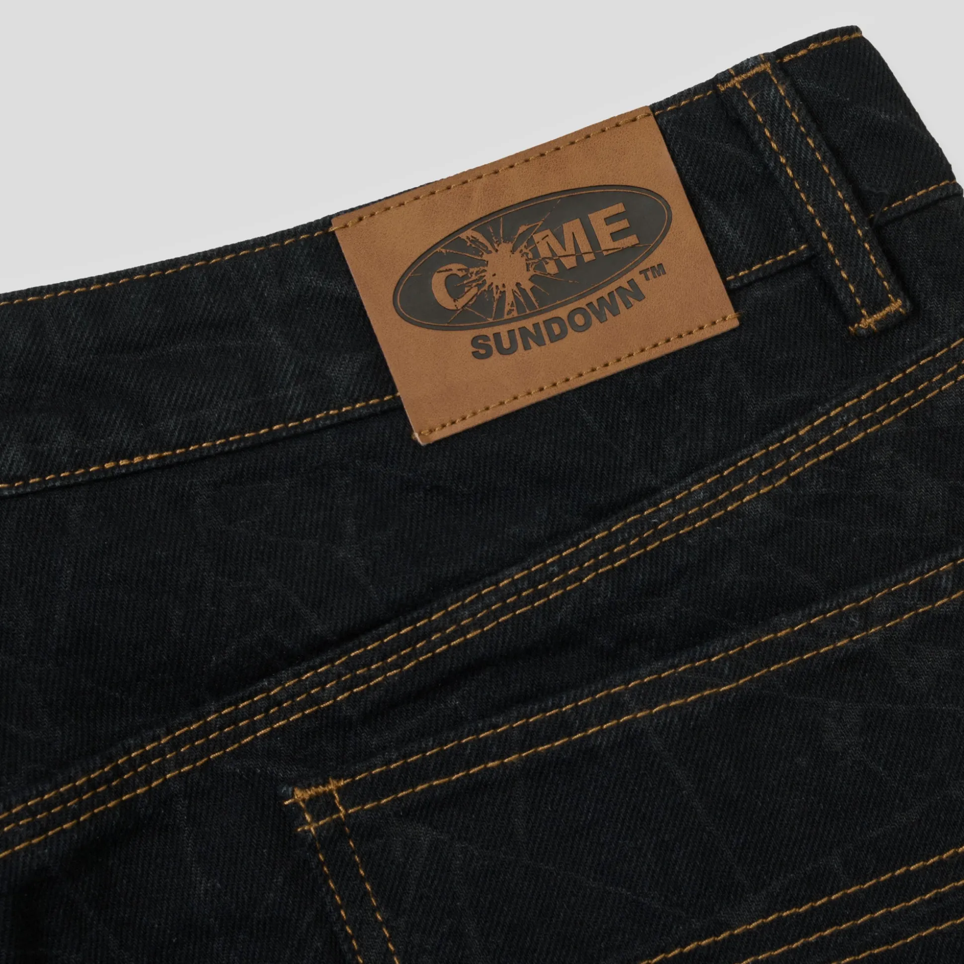 Come Sundown Toil Denim Jean Pants - Black