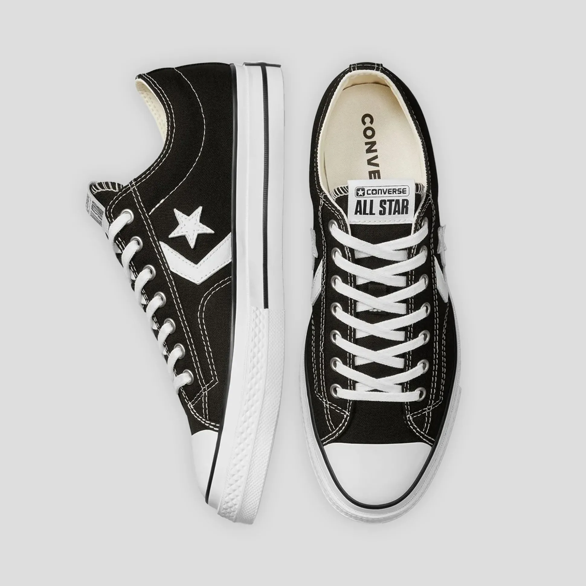 Converse Cons Star Player 76 Ox - Black / Vintage - White