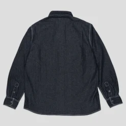 Dancer Double Pocket Shirt - Chambray Black