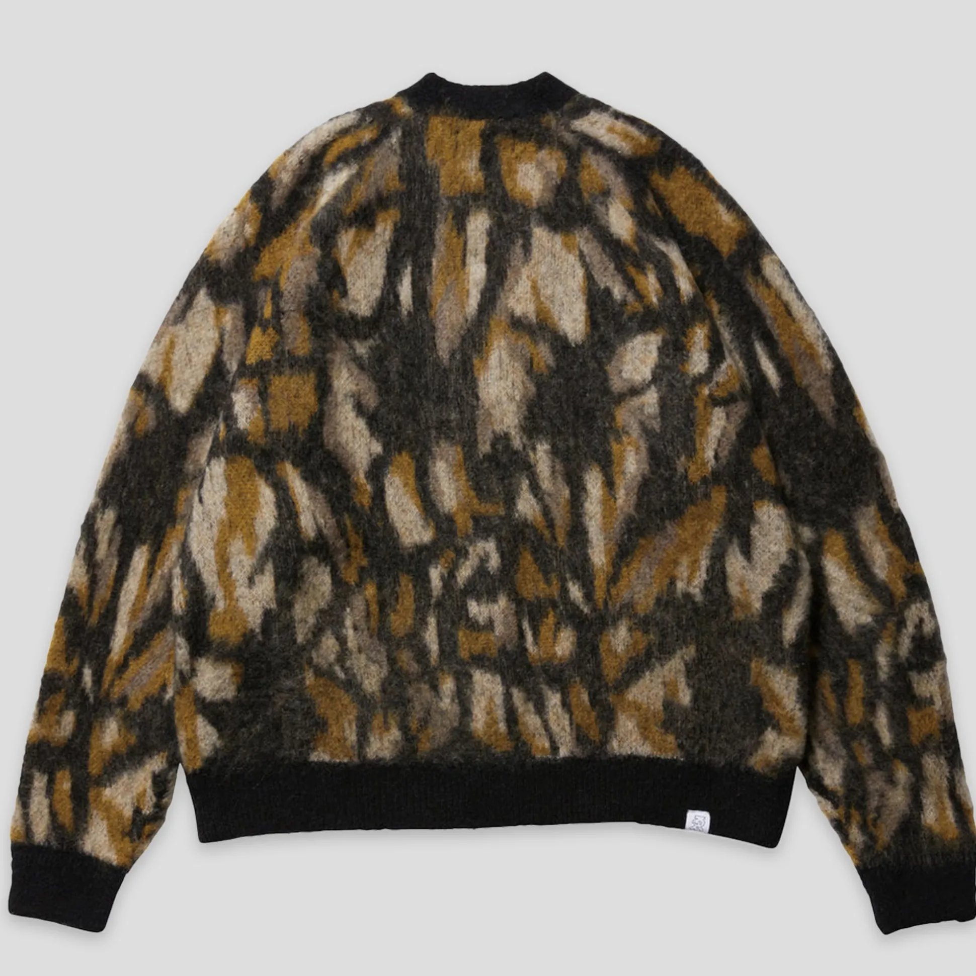 Evisen Skull Camo Cardigan - Black