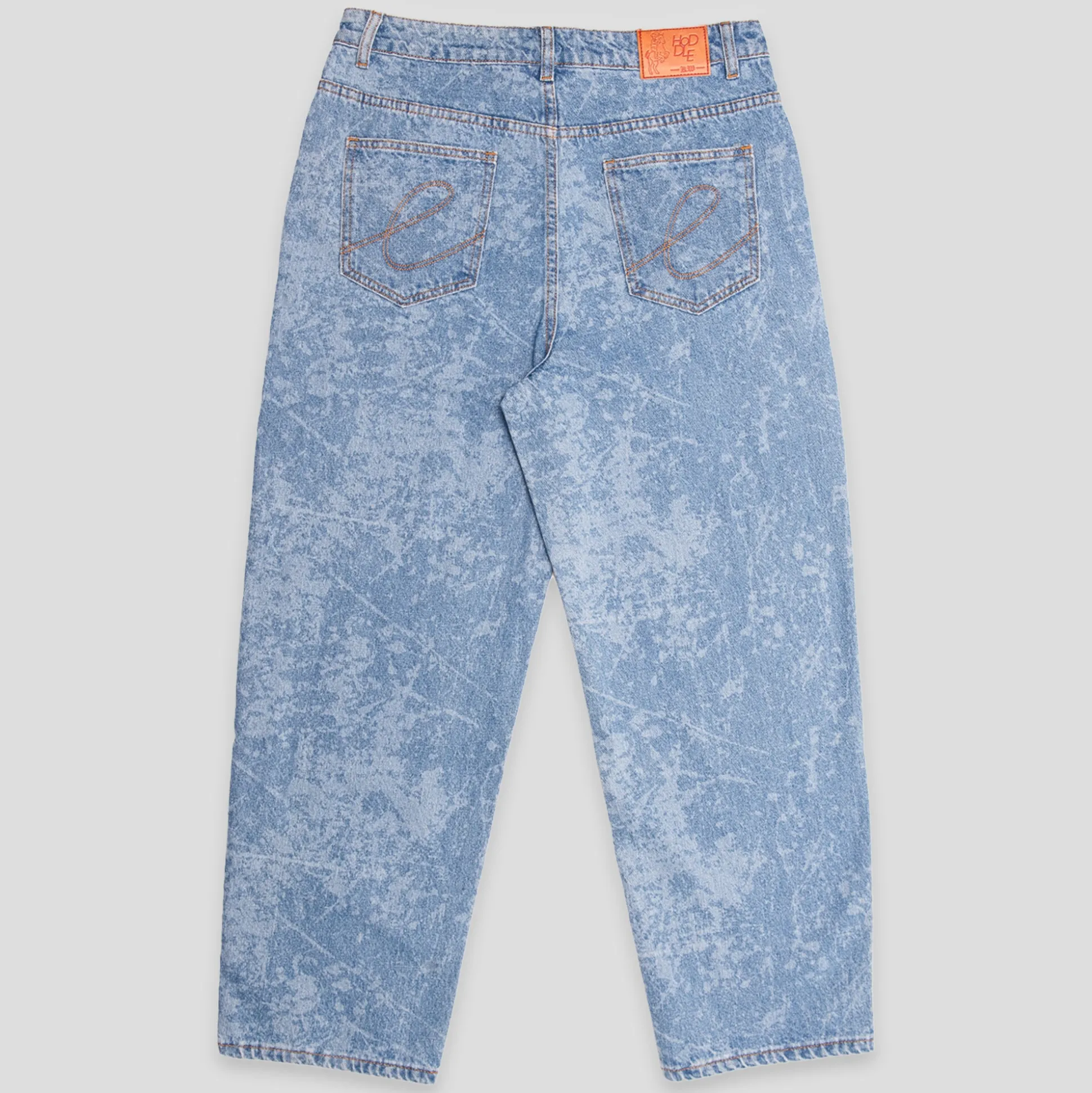 Hoddle 16 Ounce Denim Ranger Jean - Laser Paint Splatter Light Wash Bl