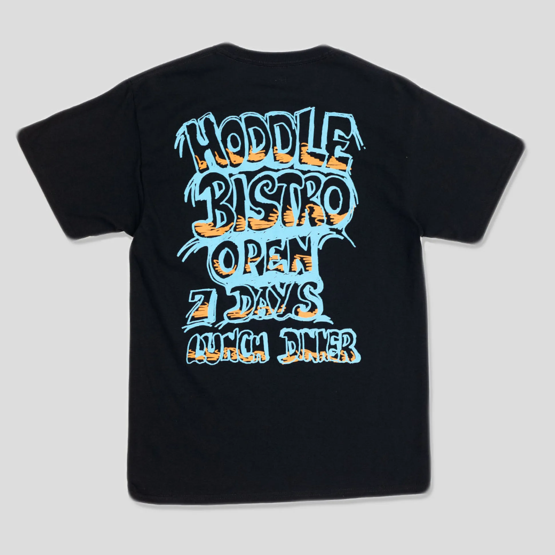 HODDLE "BISTRO" TEE BLACK