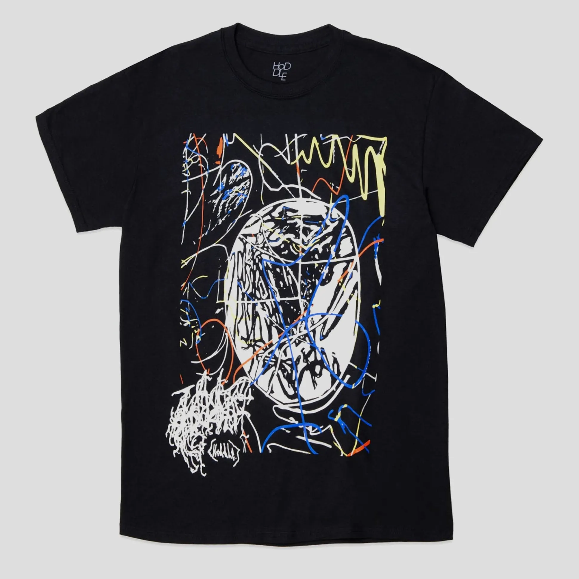 HODDLE "GLOBE" TEE BLACK