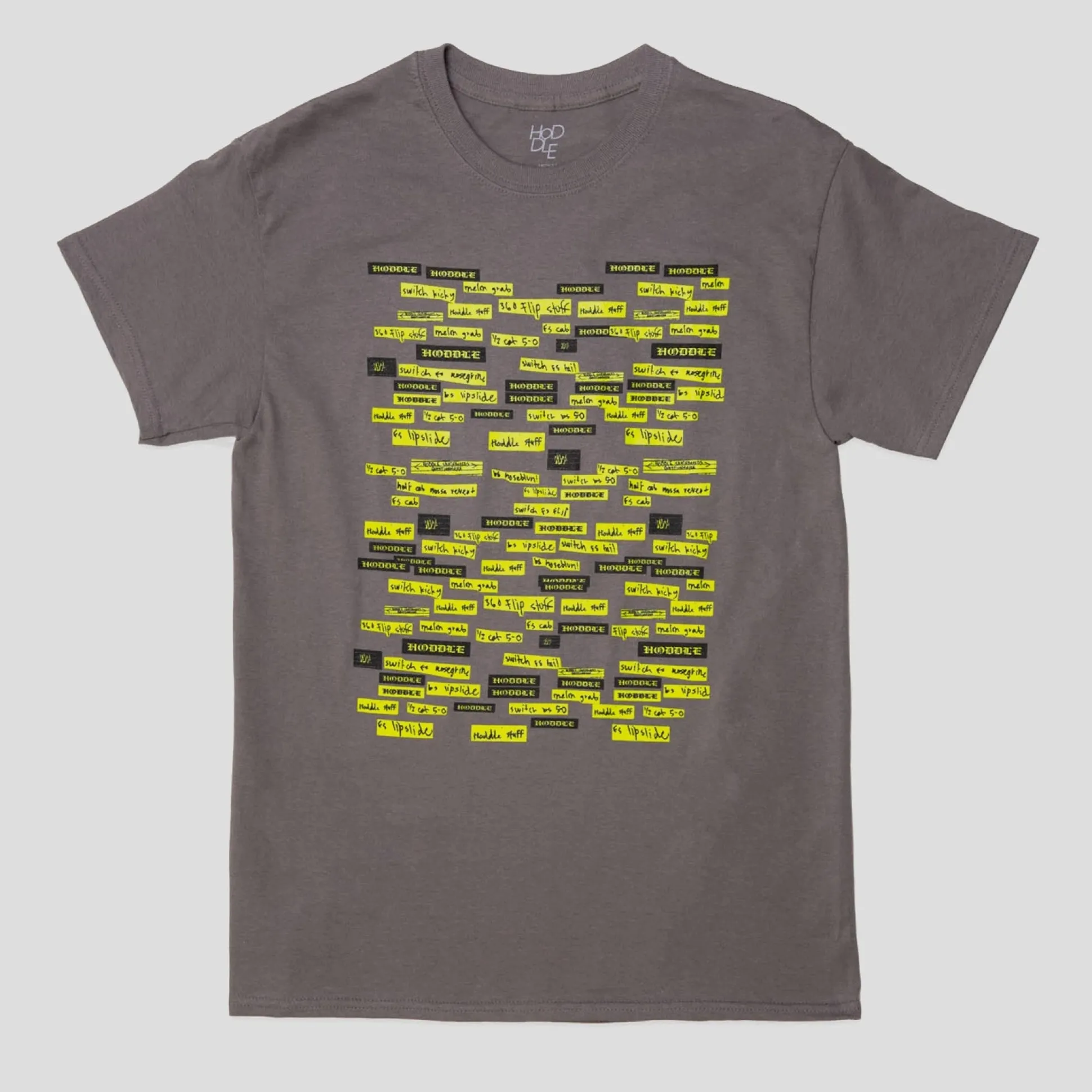 HODDLE "LIST" TEE GREY