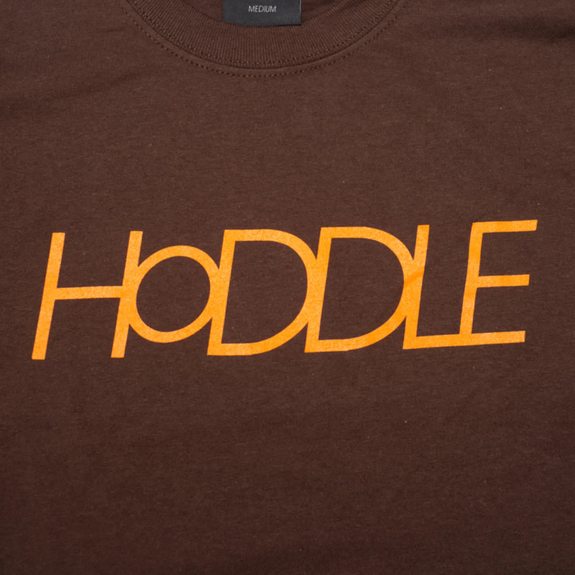 HODDLE "LOGO" TEE BROWN/ORANGE