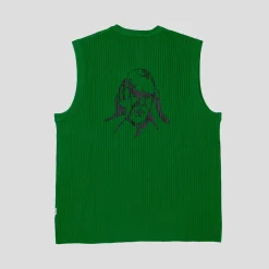 Hoddle Ribbed Vest - Forest Green