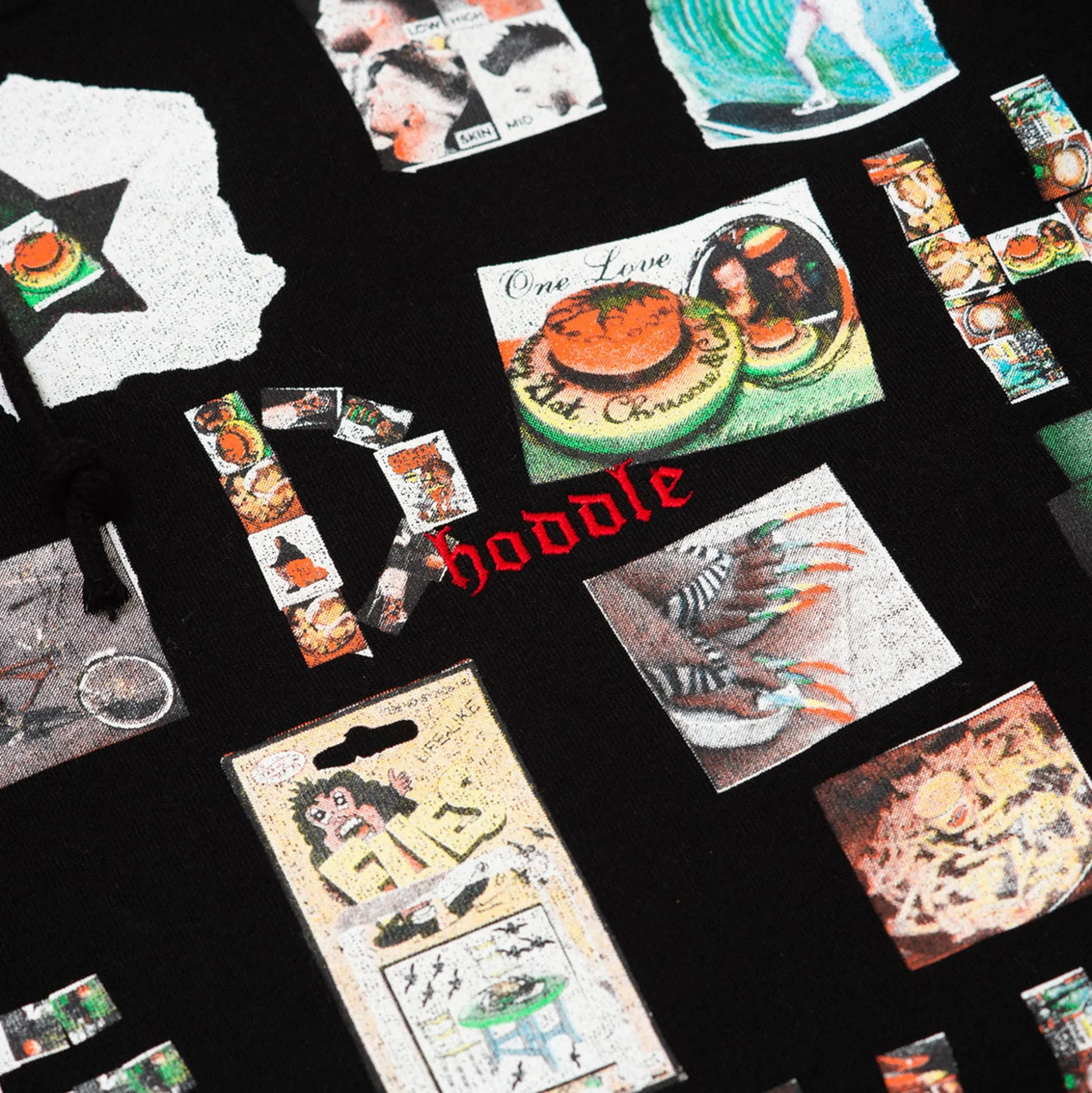 Hoddle Scrapbook Hoodie - Black