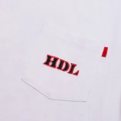 Hoddle Thunderdome Pocket Tee - White