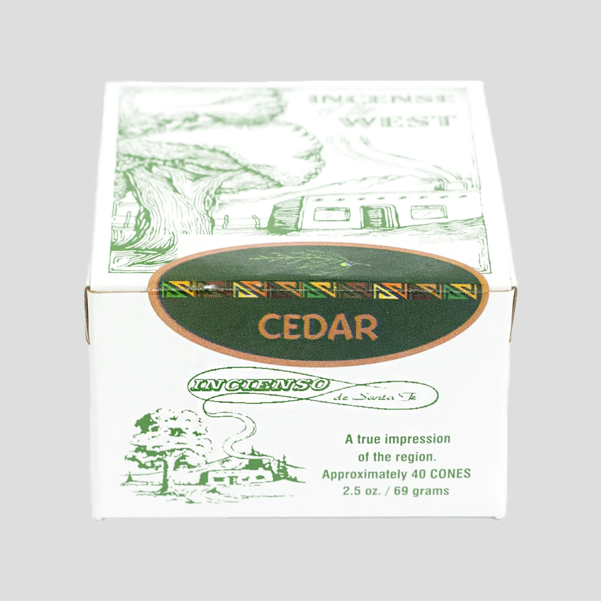 Incienso De Santa Fe Incense Bricks - Cedar Wood