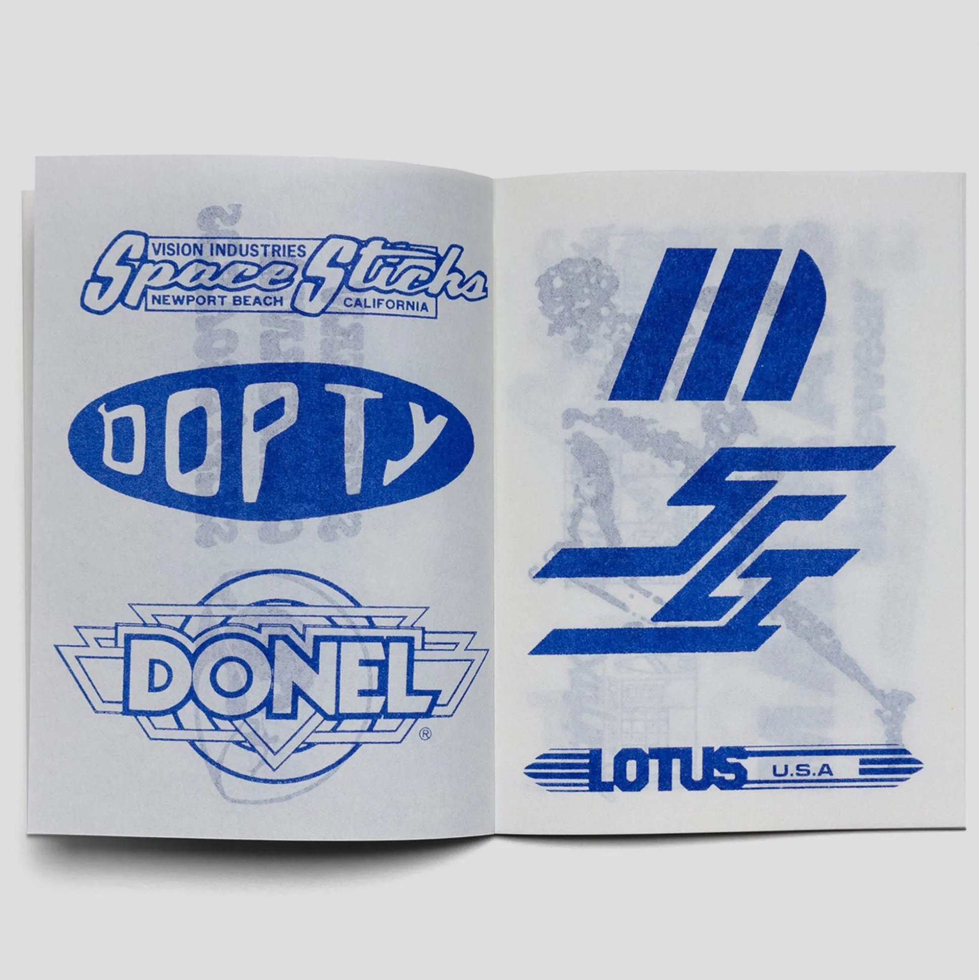 Klasse Wrecks KFAX7 Free Wheelin' Early Skateboard Company Logos