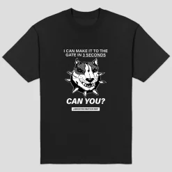 Labour Rest Recreation 3 Seconds T-Shirt - Black