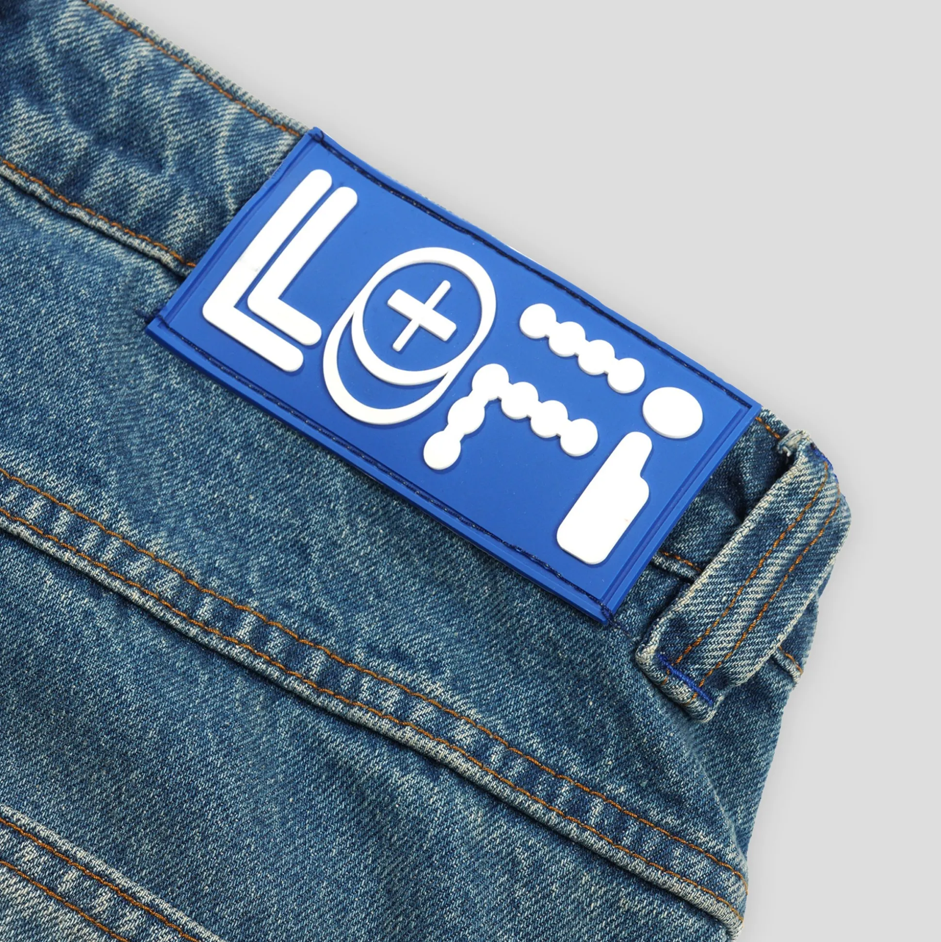 Lo-Fi Activate Pants - Heavy Distressed Indigo