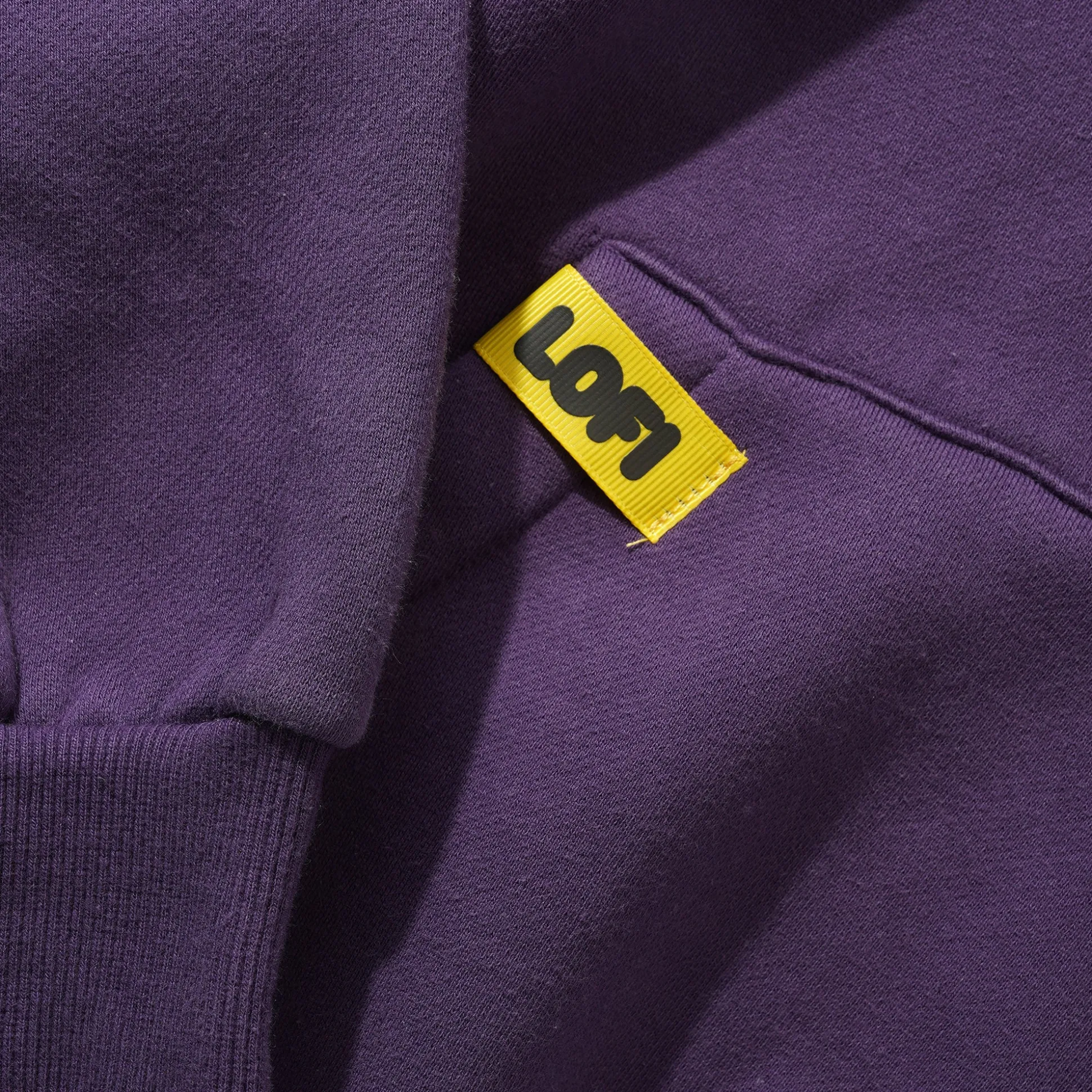 Lo-Fi Pigment Dye Hood - Eggplant
