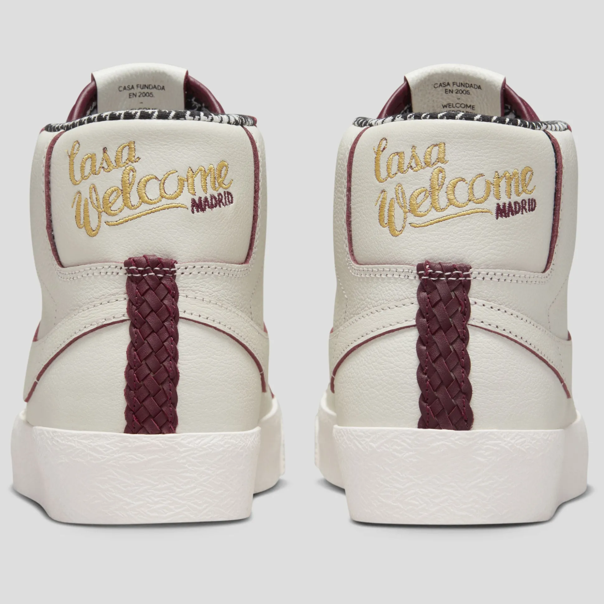 Nike SB & Welcome Madrid Zoom Blazer Mid - Sail / Dark Beetroot