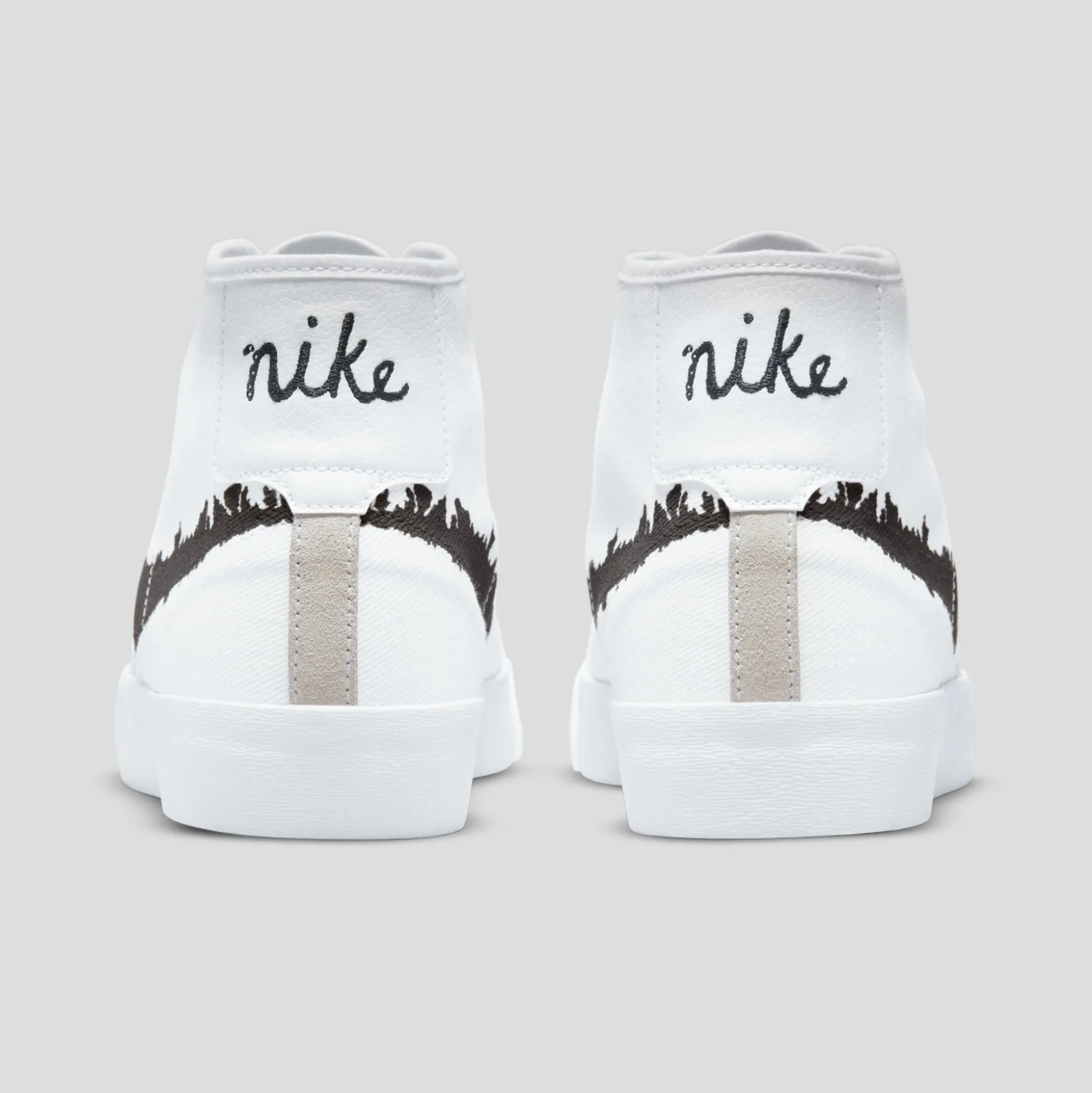 NIKE SB "BLAZER COURT MID PRM" WHITE/BLACK