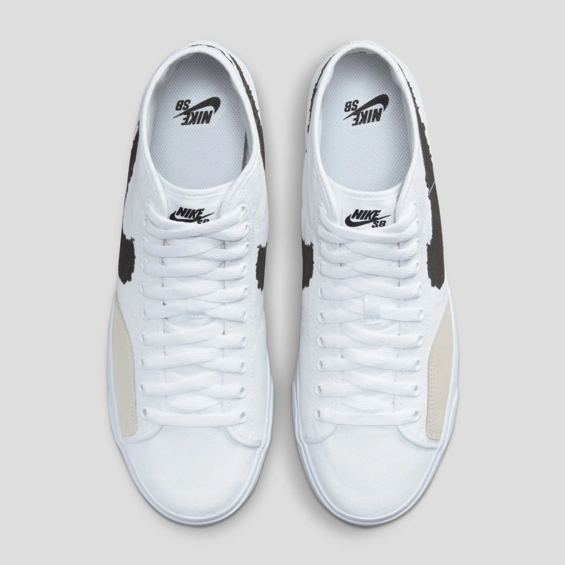 NIKE SB "BLAZER COURT MID PRM" WHITE/BLACK