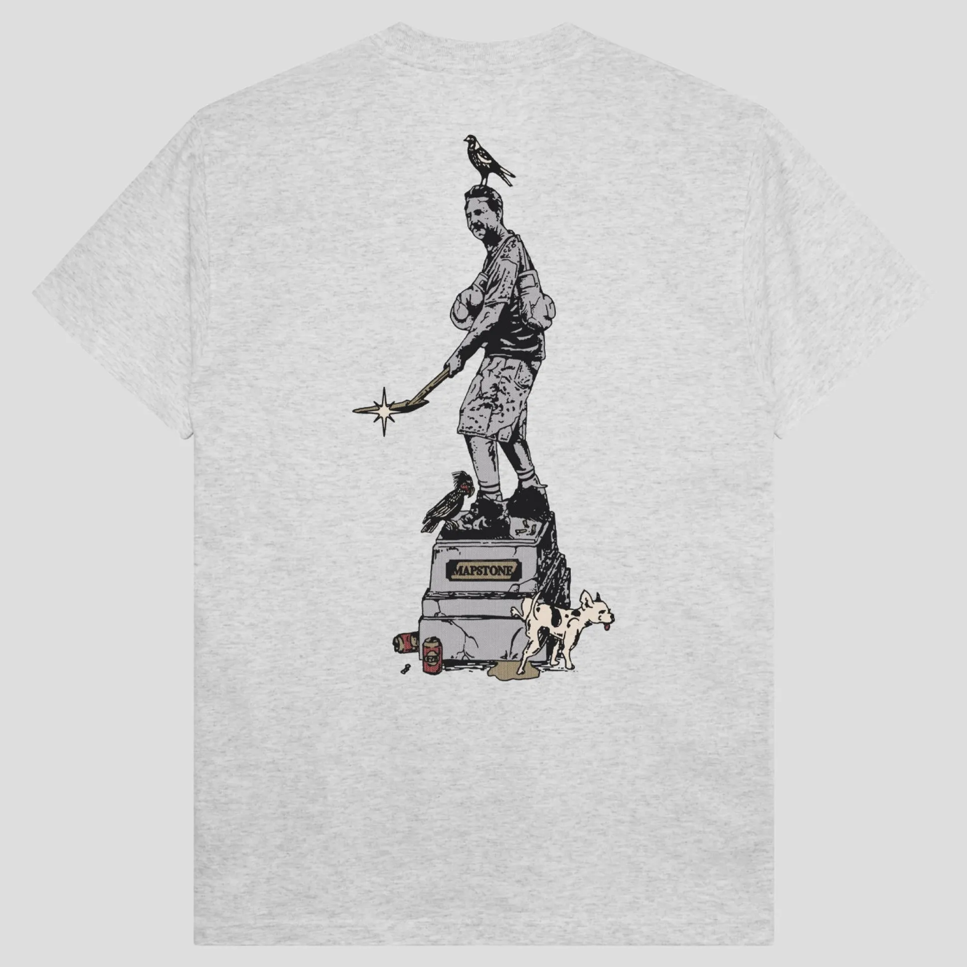 Pass~Port & Anthony "Stone" Mapstone Tee - Ash