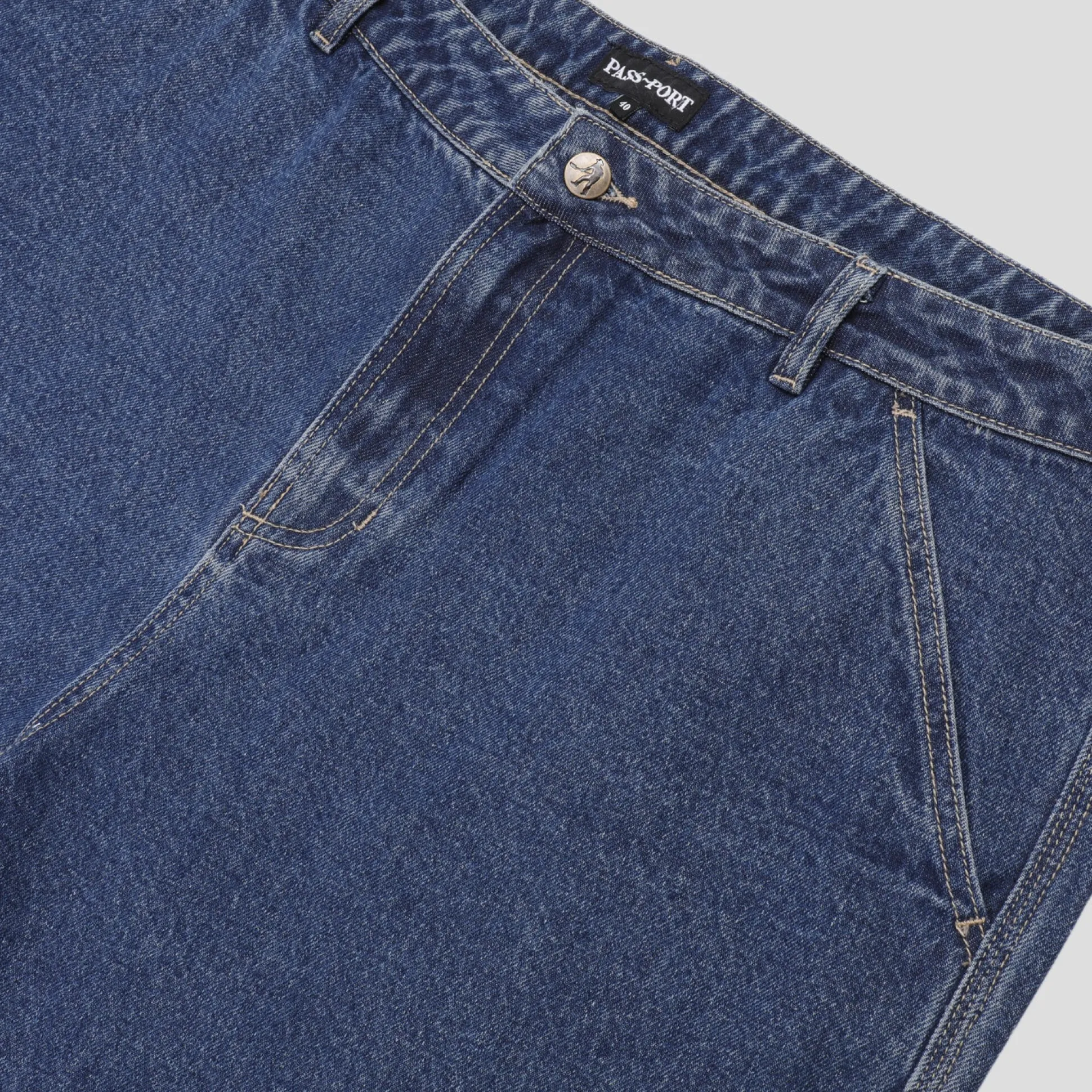 Pass~Port & Anthony "Stone" Mapstone Workers Club Jean Short - Washed