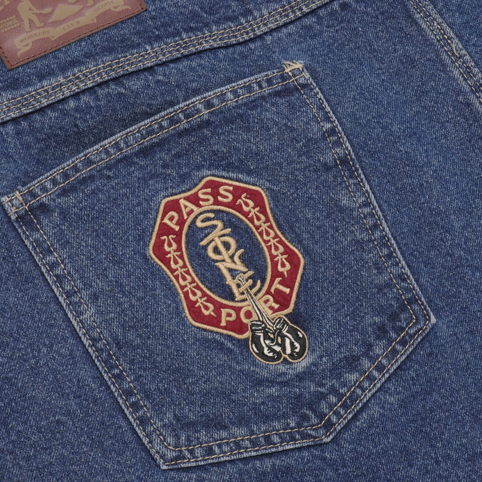 Pass~Port & Anthony "Stone" Mapstone Workers Club Jean Short - Washed