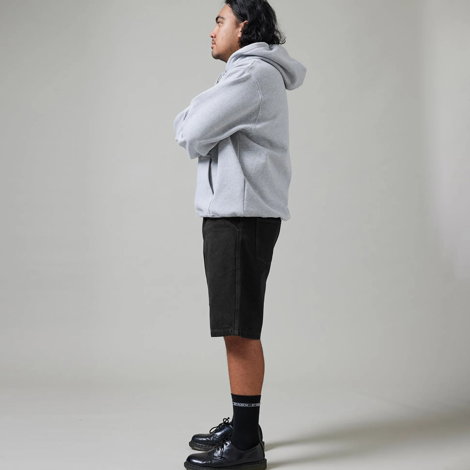 Pass~Port Blended Recycled Cotton Workers Club Jean Short - Washed Bla