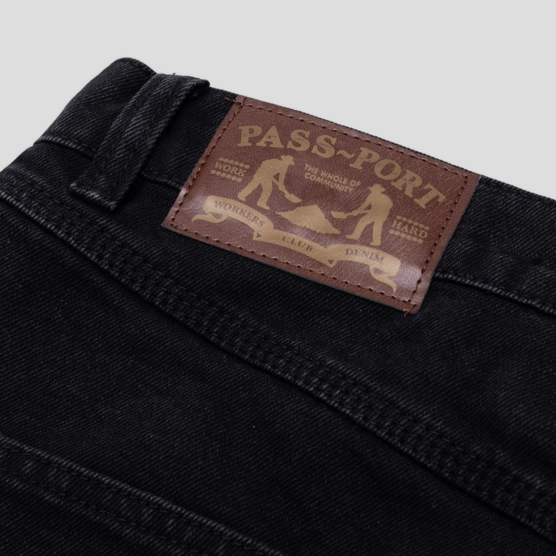 Pass~Port Blended Recycled Cotton Workers Club Jean Short - Washed Bla