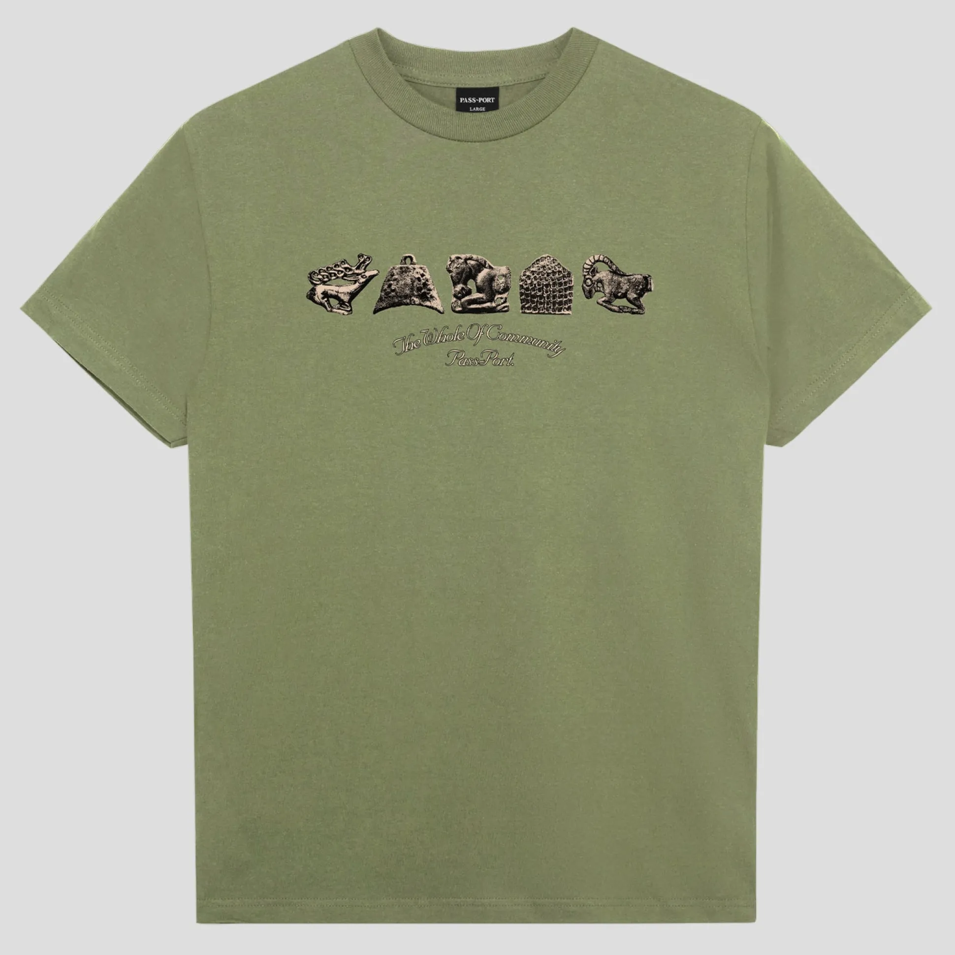 Pass~Port Bronzed Age Tee - Pistachio