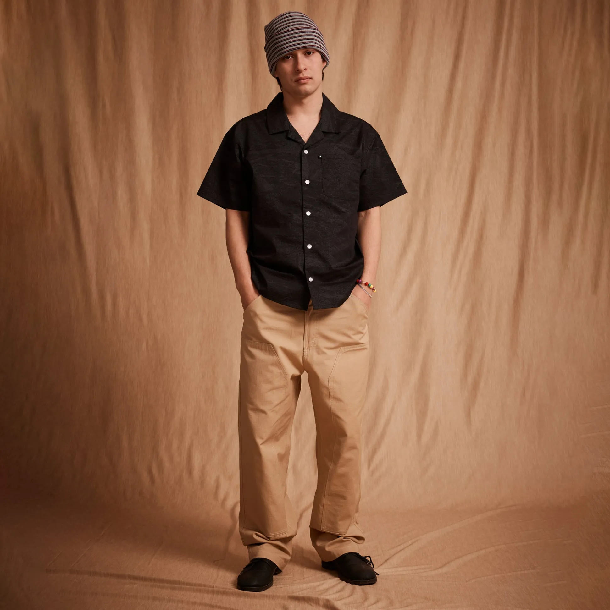 Pass~Port Cave~in Casual Shirt - Black