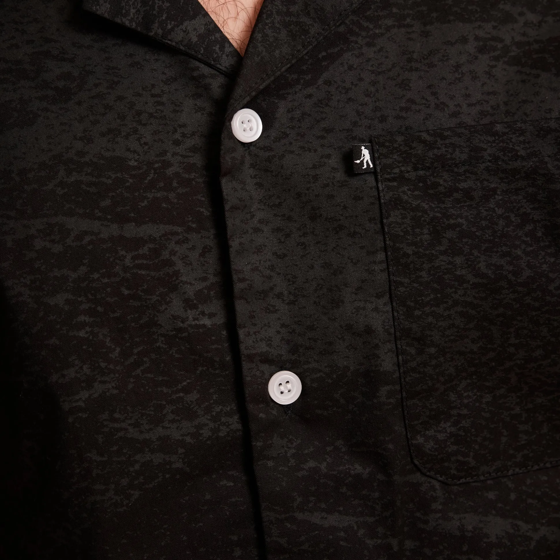 Pass~Port Cave~in Casual Shirt - Black