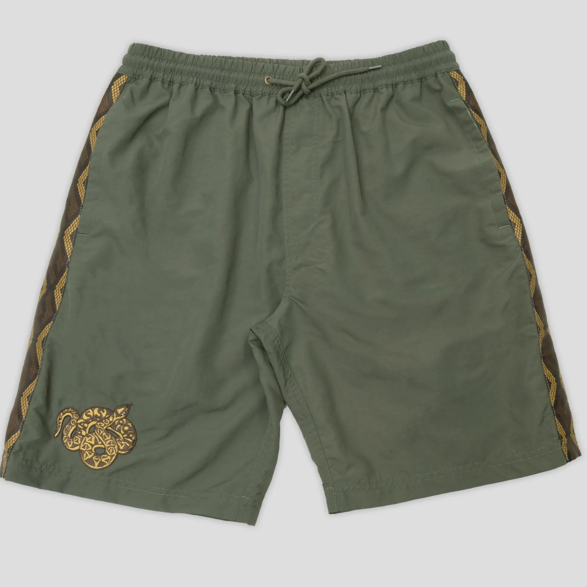 Pass~Port Coiled RPET Casual Short - Olive Green
