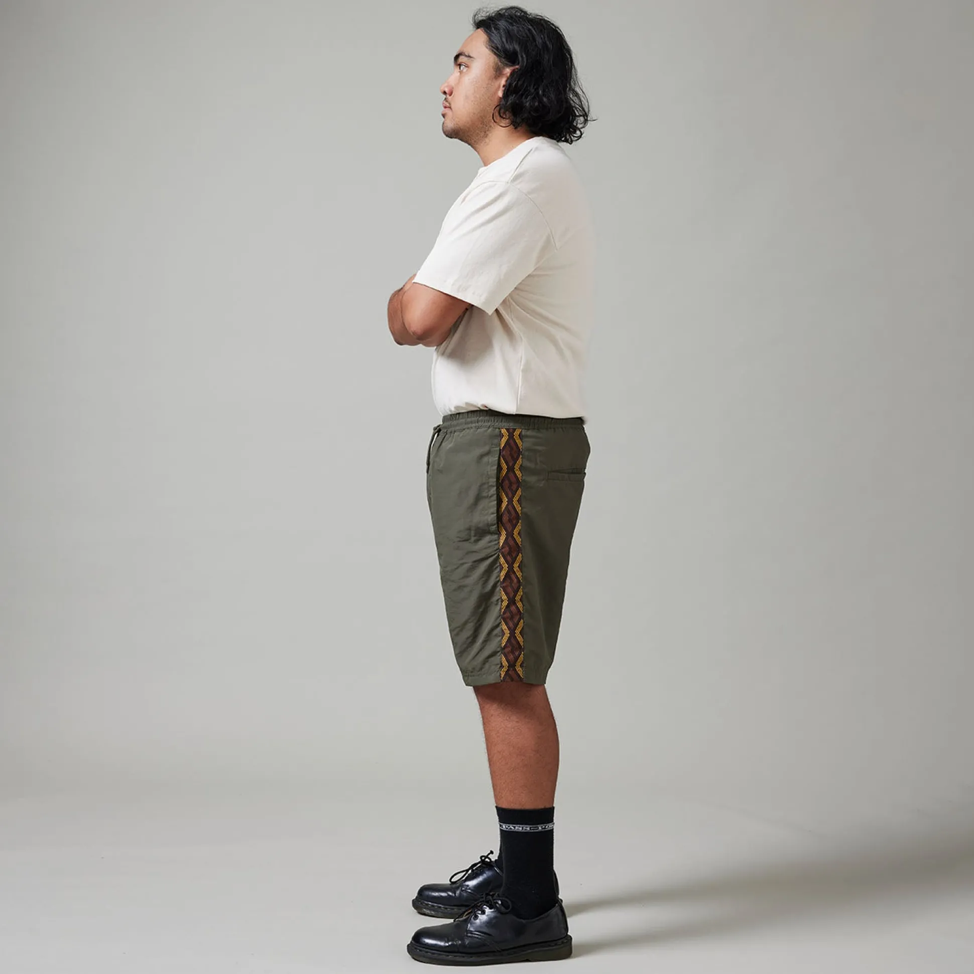 Pass~Port Coiled RPET Casual Short - Olive Green