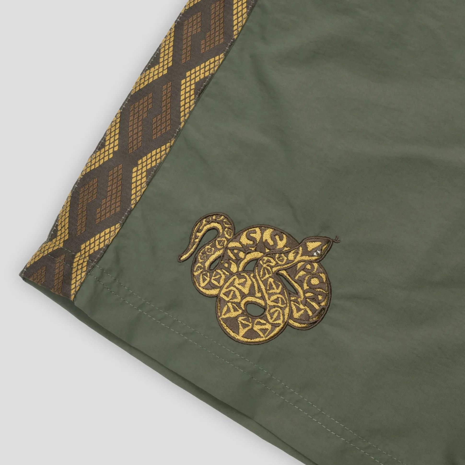 Pass~Port Coiled RPET Casual Short - Olive Green