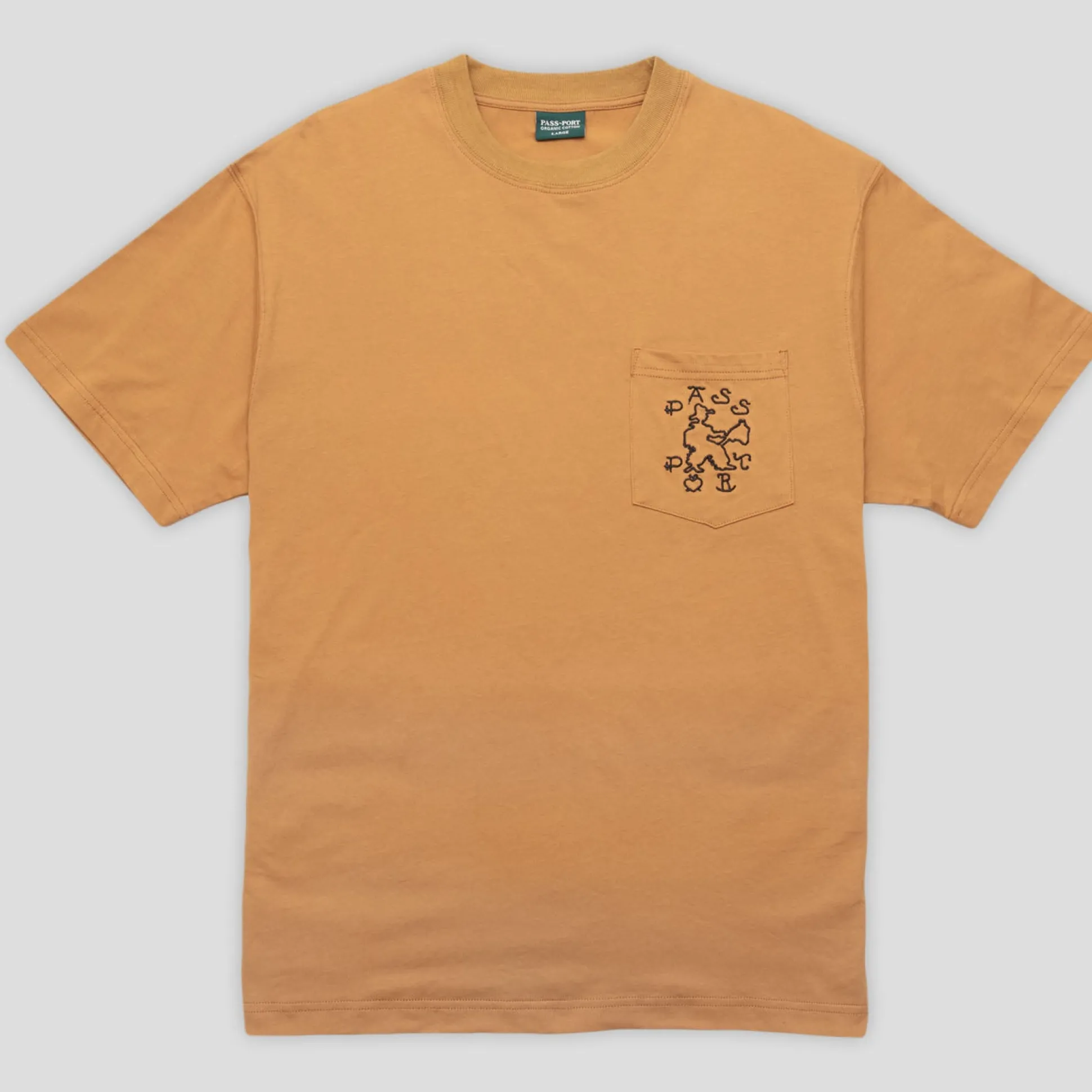 Pass~Port Cowpoke Organic Cotton Pocket Tee - Mustard