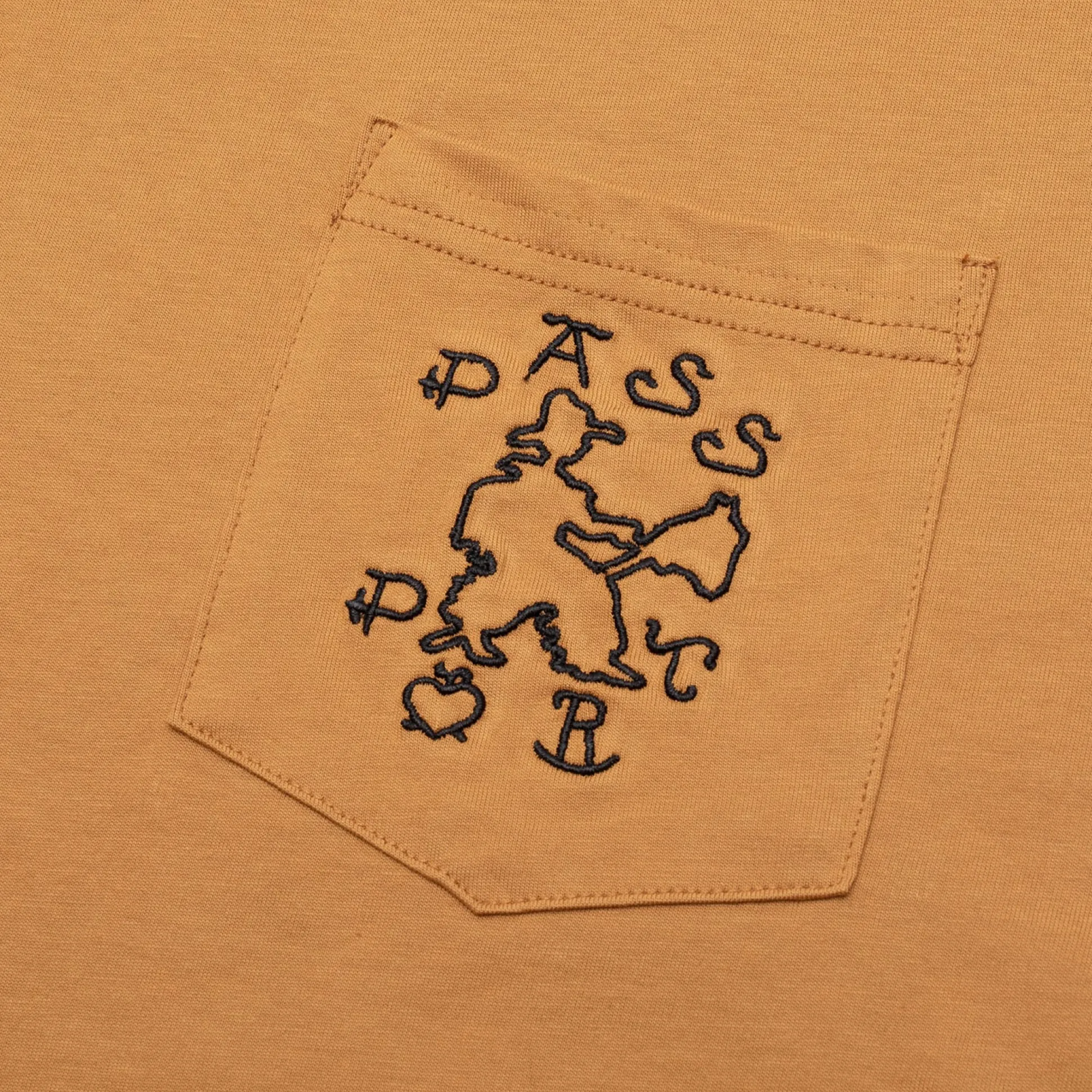 Pass~Port Cowpoke Organic Cotton Pocket Tee - Mustard