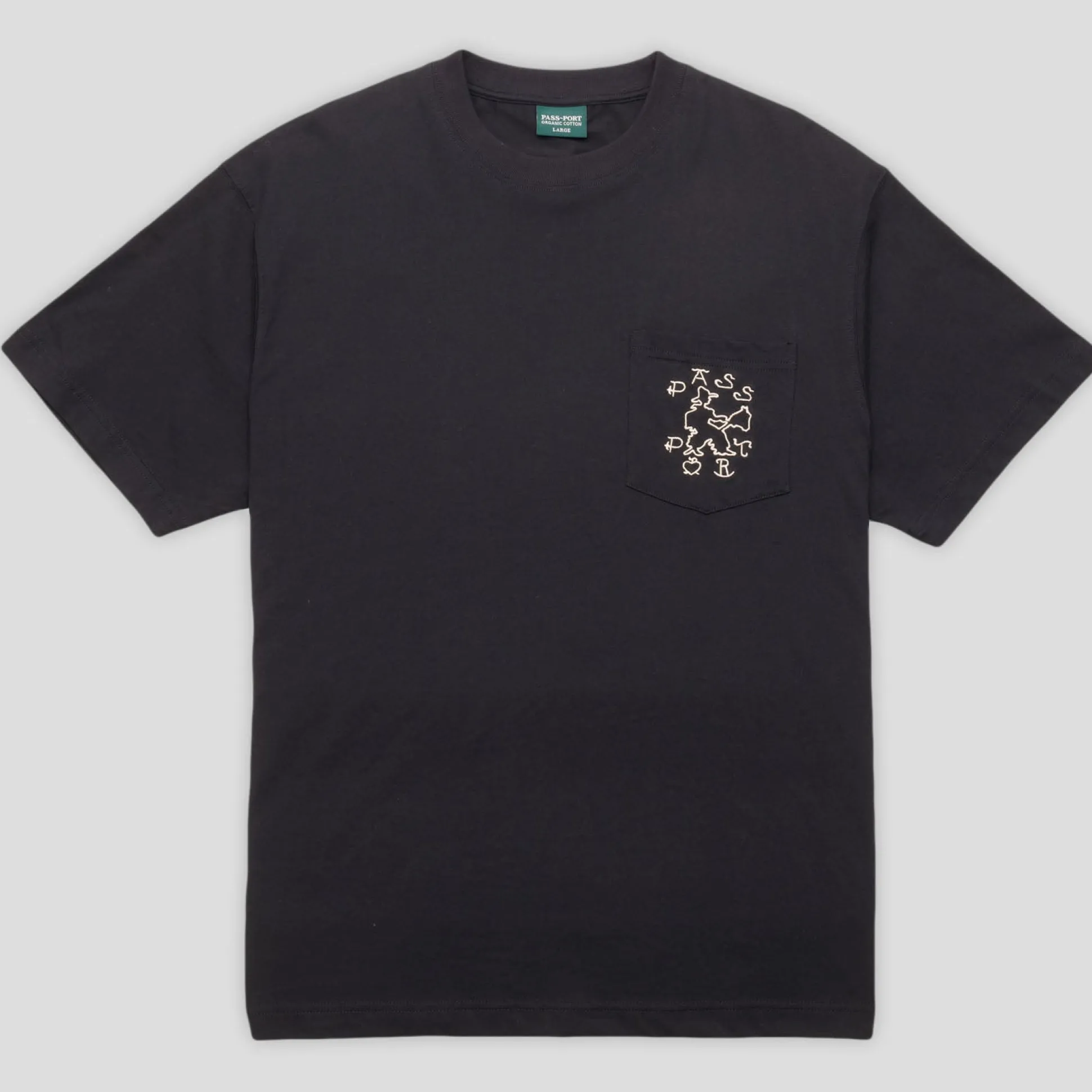 Pass~Port Cowpoke Organic Cotton Pocket Tee - Black