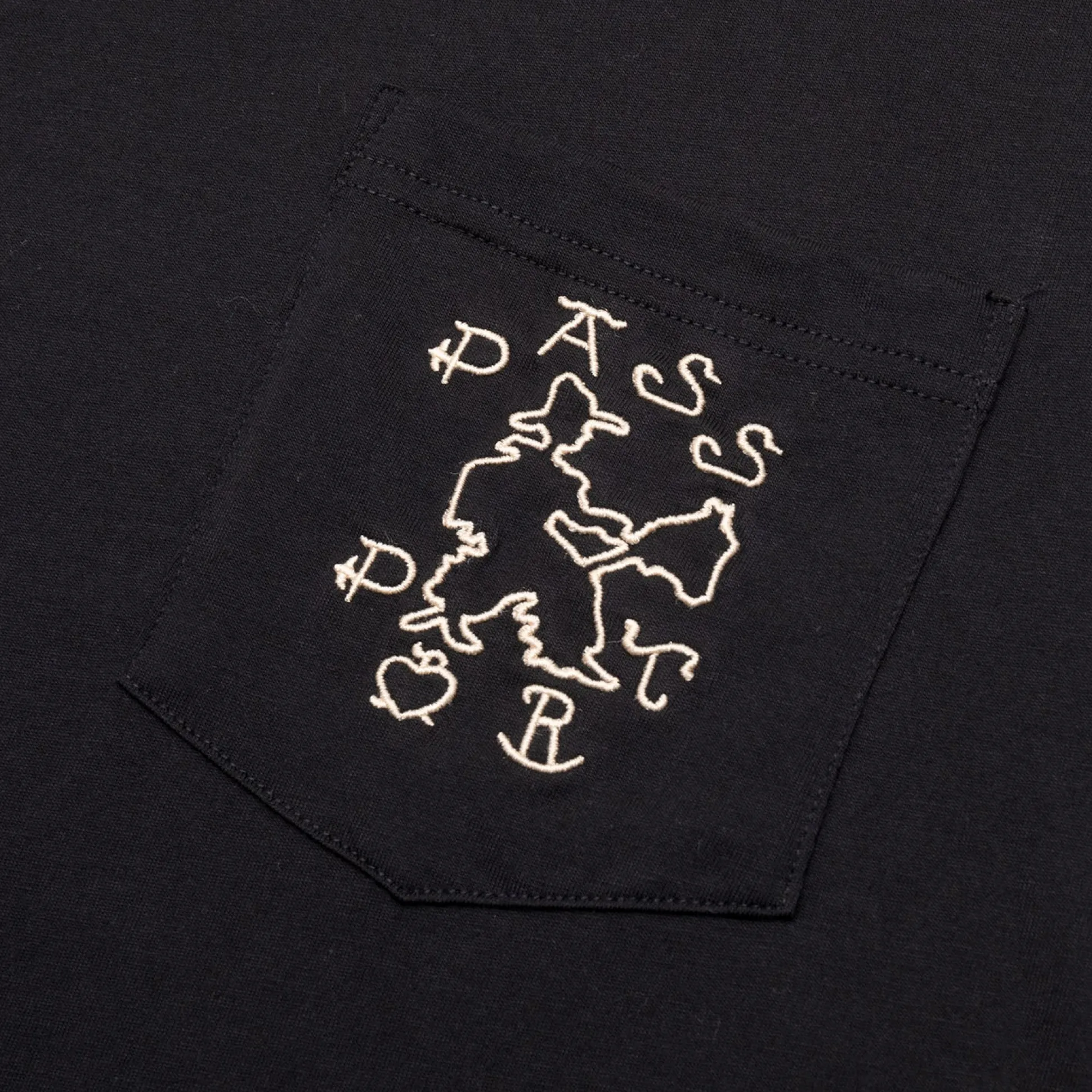 Pass~Port Cowpoke Organic Cotton Pocket Tee - Black