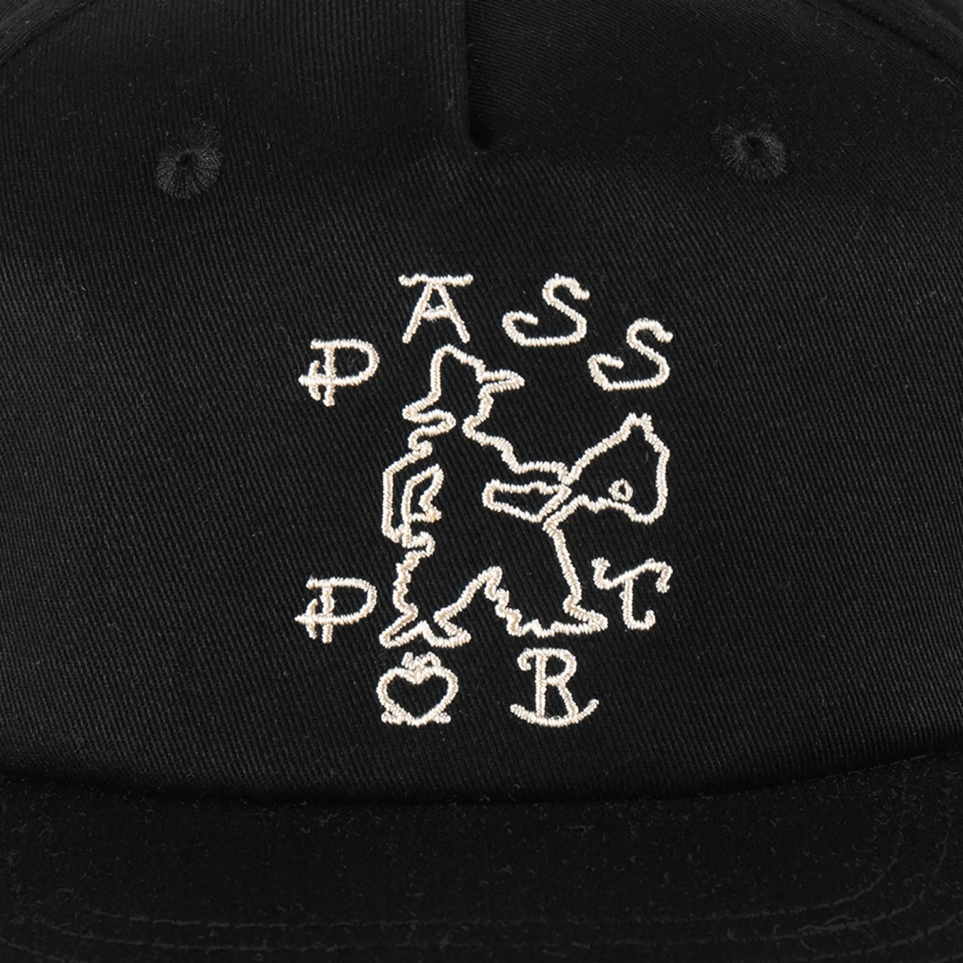 Pass~Port Cowpoke Workers Cap - Black