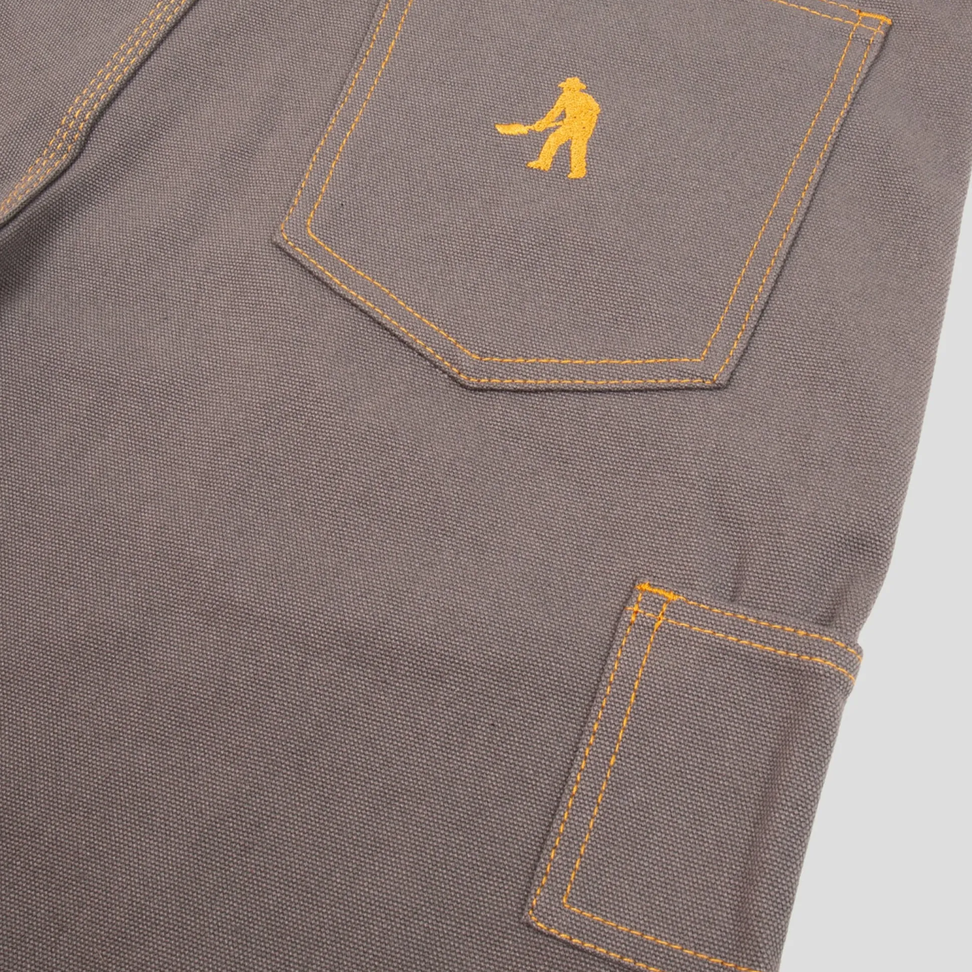 PASS~PORT "DIGGERS CLUB" SHORTS ASH - CONTRAST STITCH
