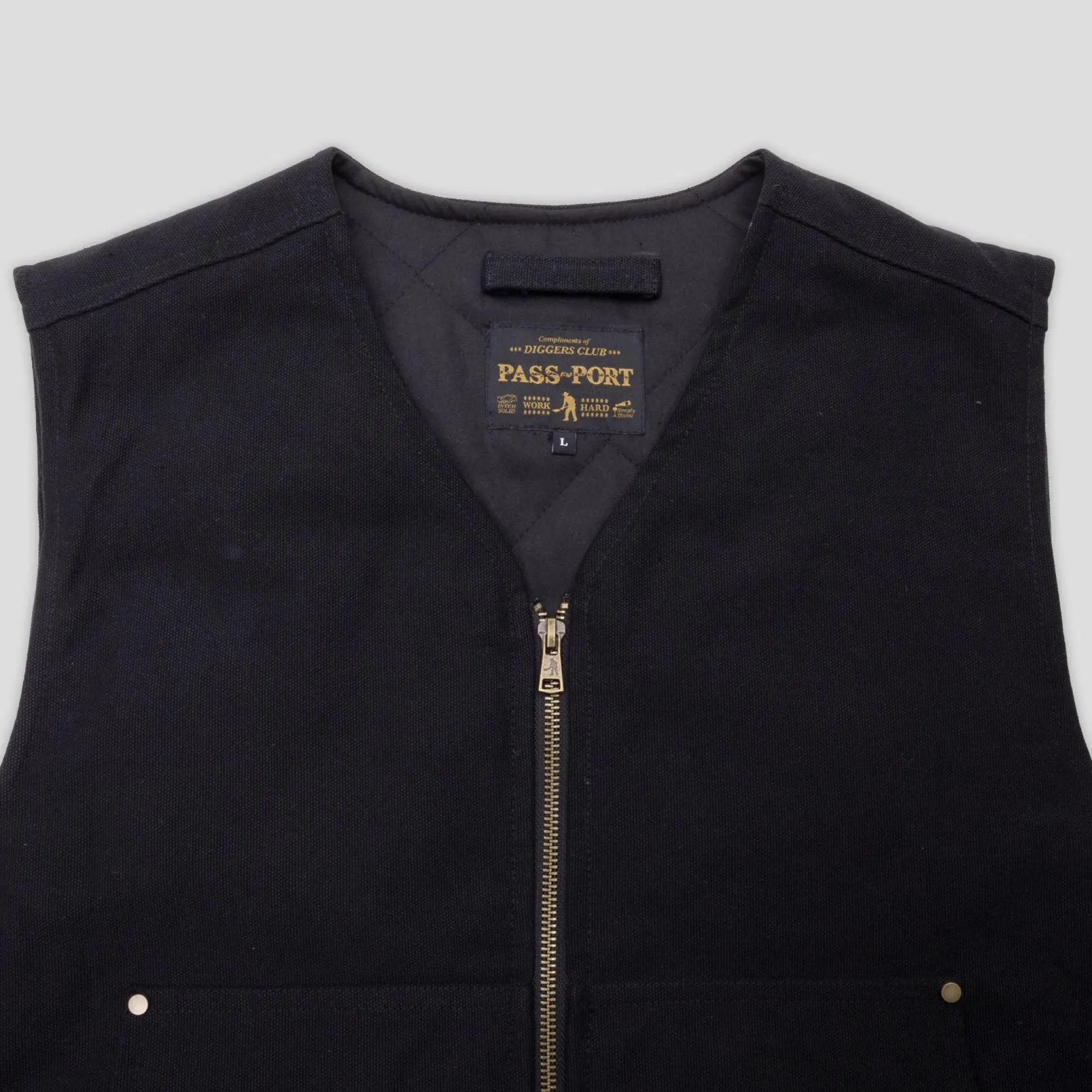 Pass~Port Diggers Club Vest - Black