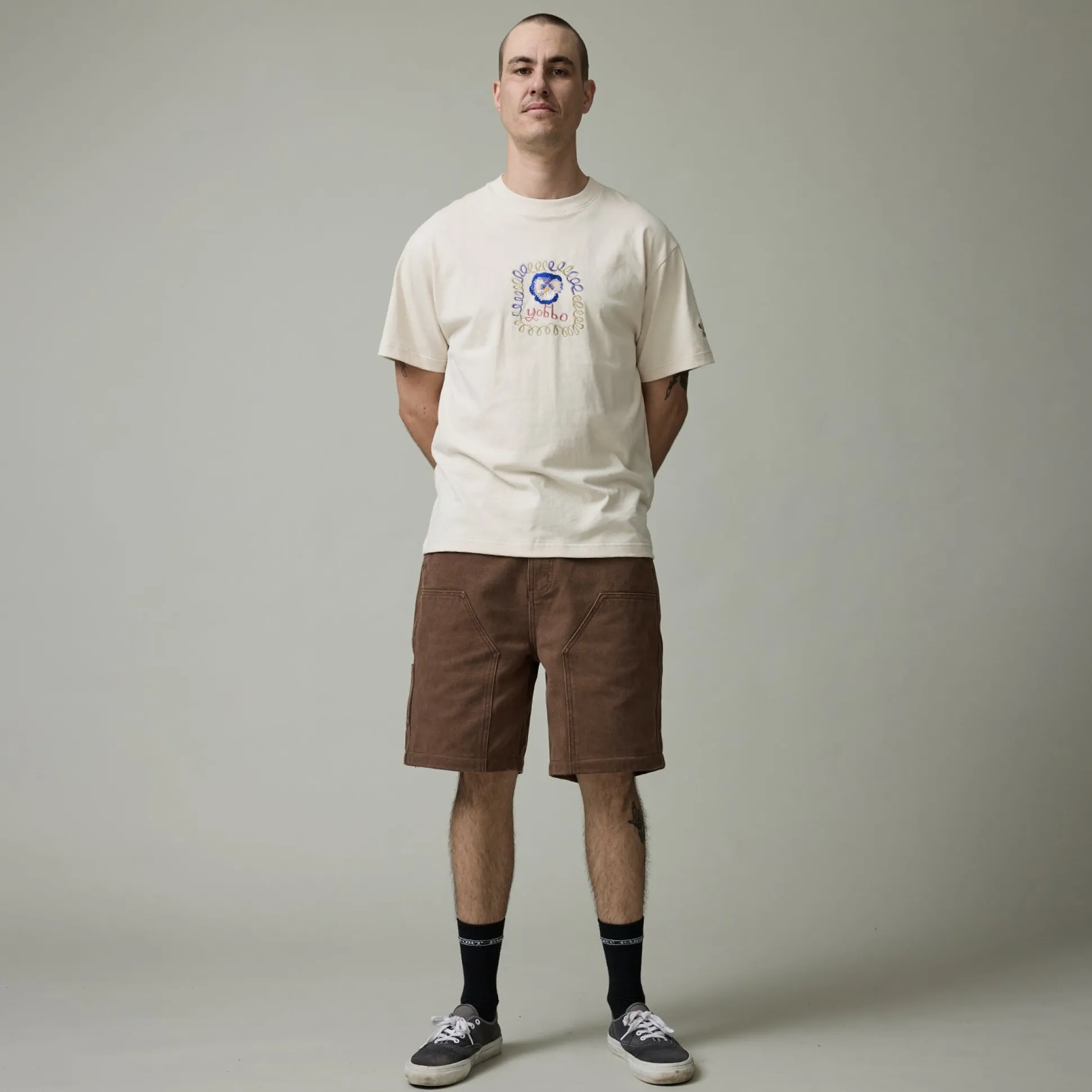 Pass~Port Double Knee Diggers Club Short - Washed Brown