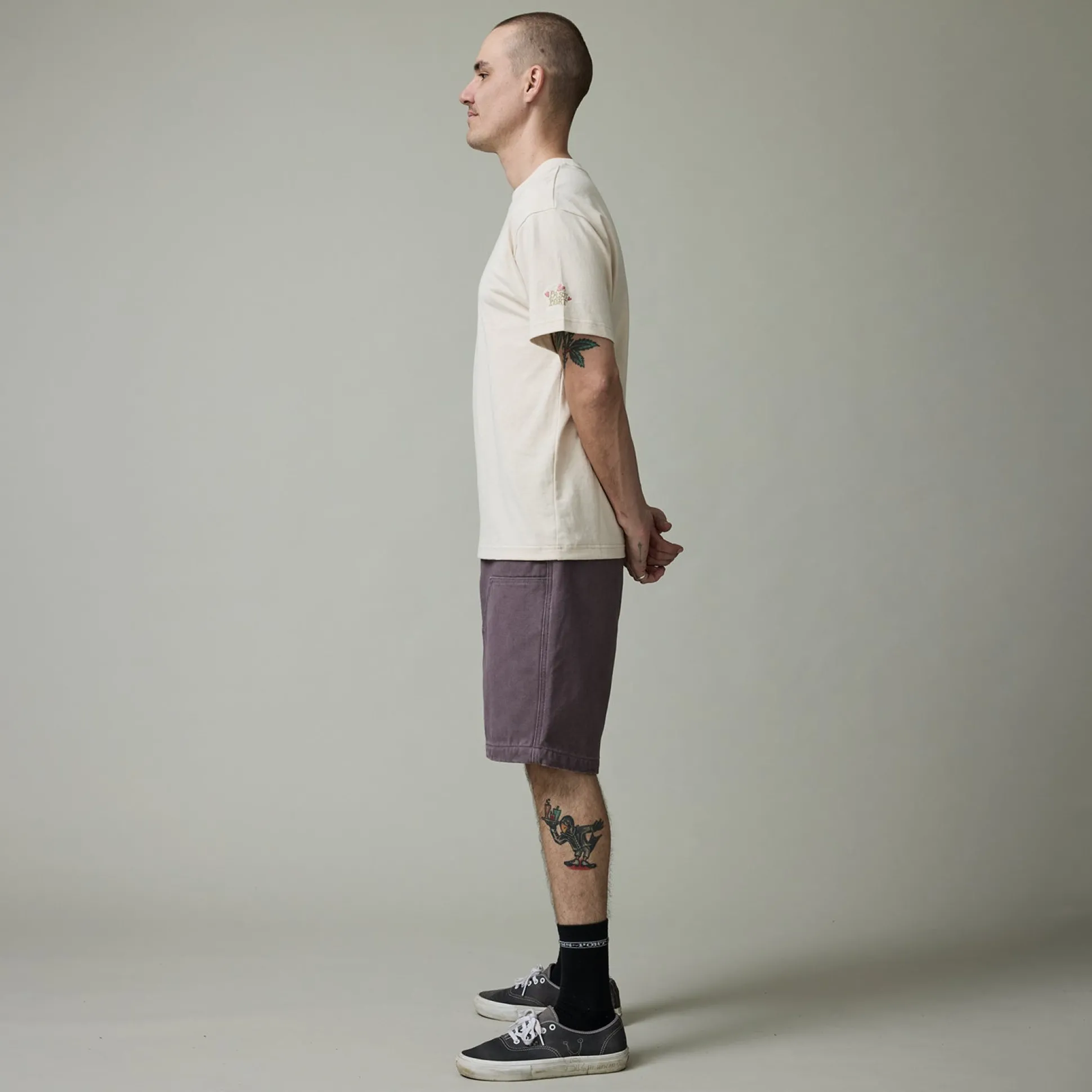 Pass~Port Double Knee Diggers Club Short - Washed Lilac