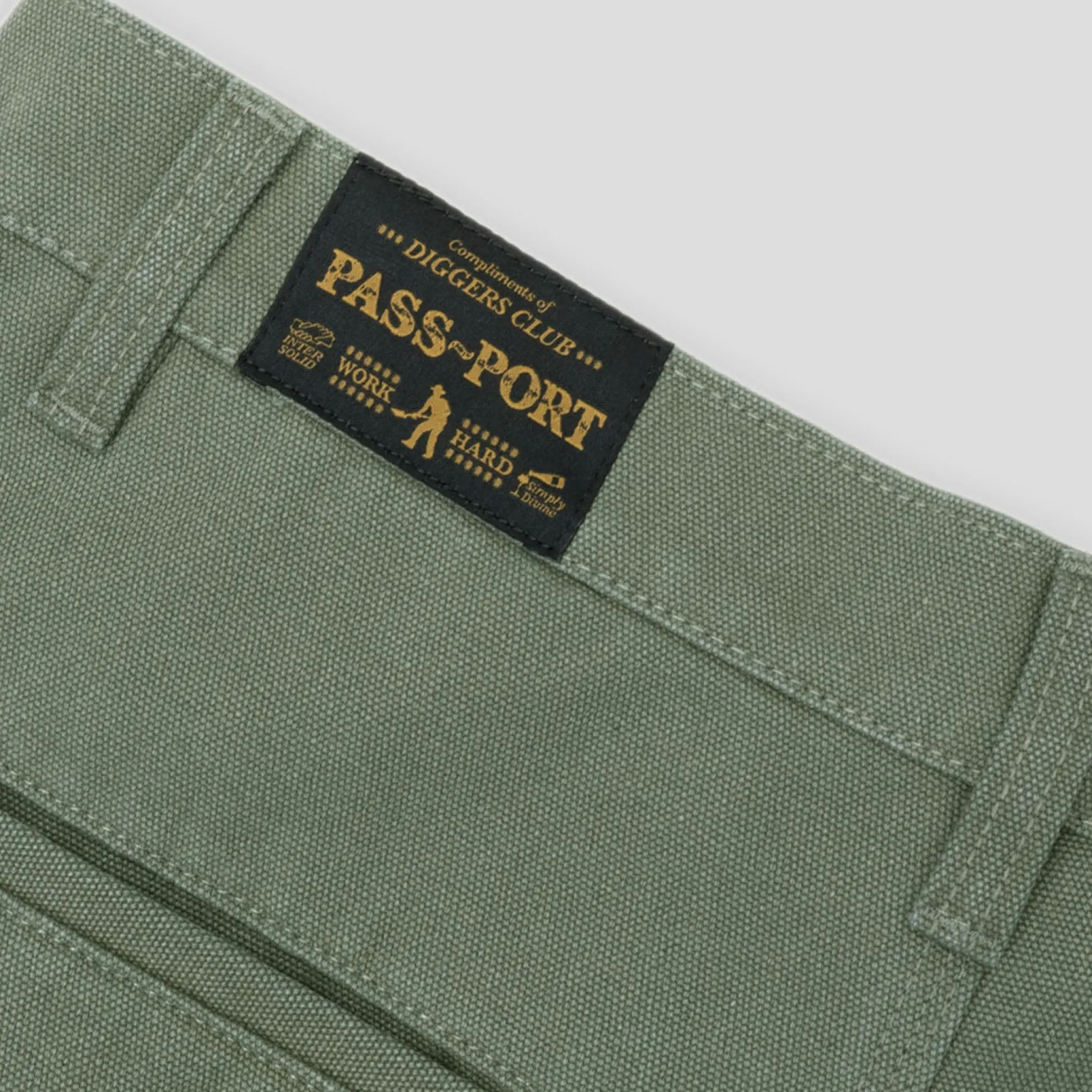 Pass~Port Double Knee Diggers Club Short - Moss