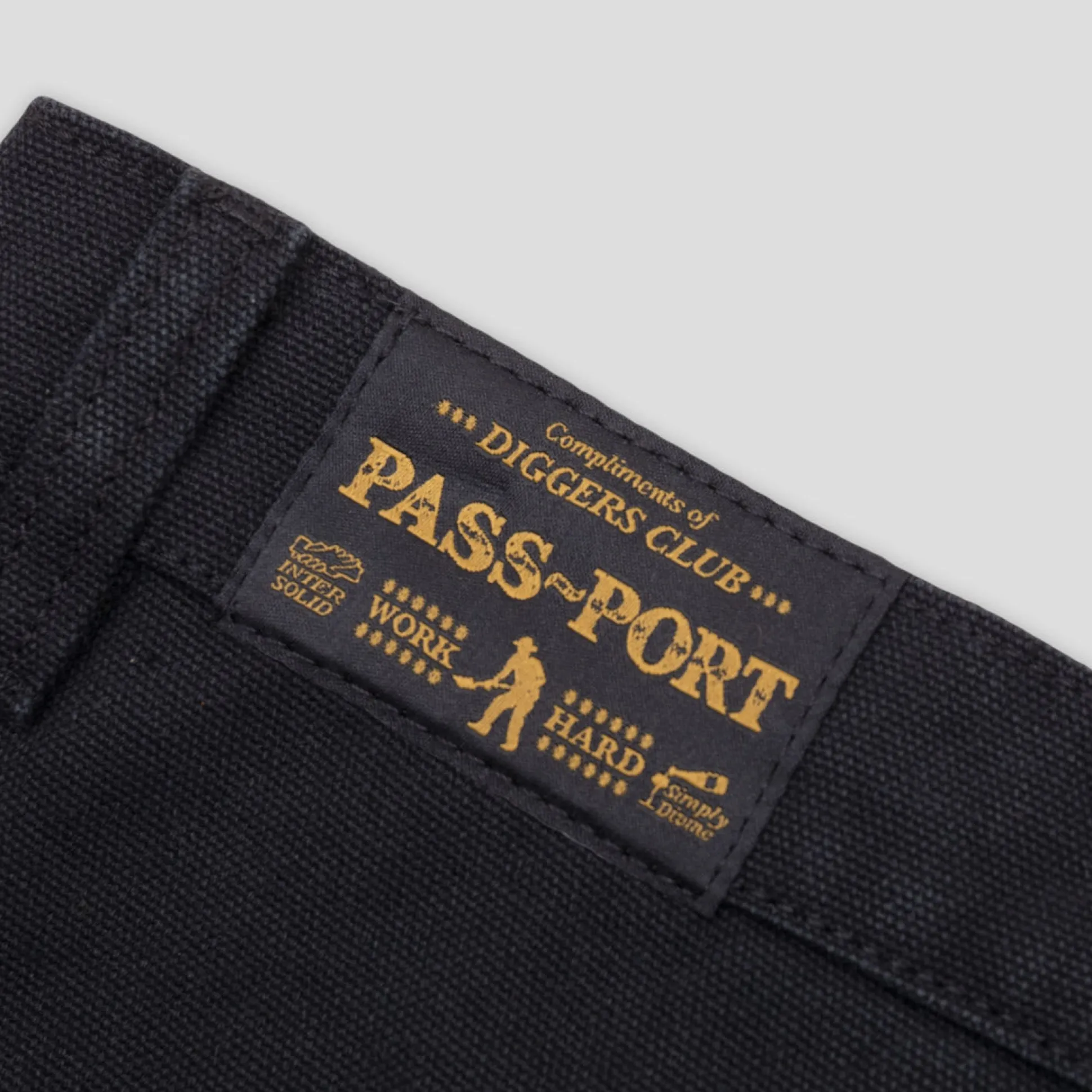 Pass~Port Double Knee Diggers Club Short - Washed Black