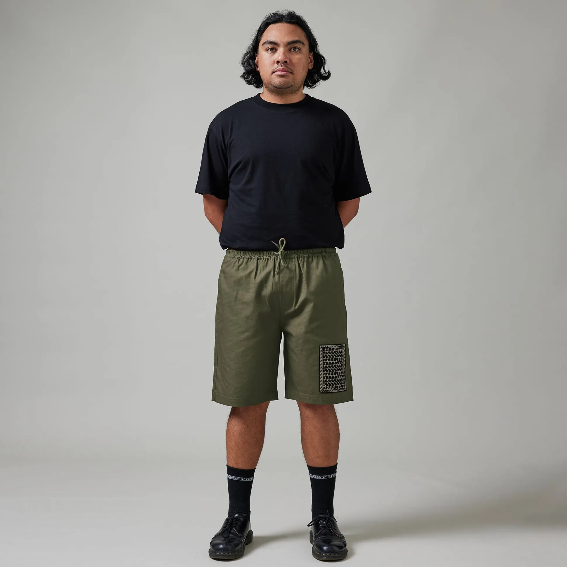 Pass~Port Drain Ripstop Casual Short - Olive