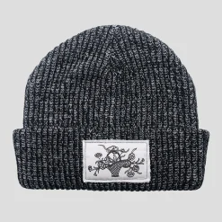 Pass~Port Edible Flowers Beanie - Black / White Speckle
